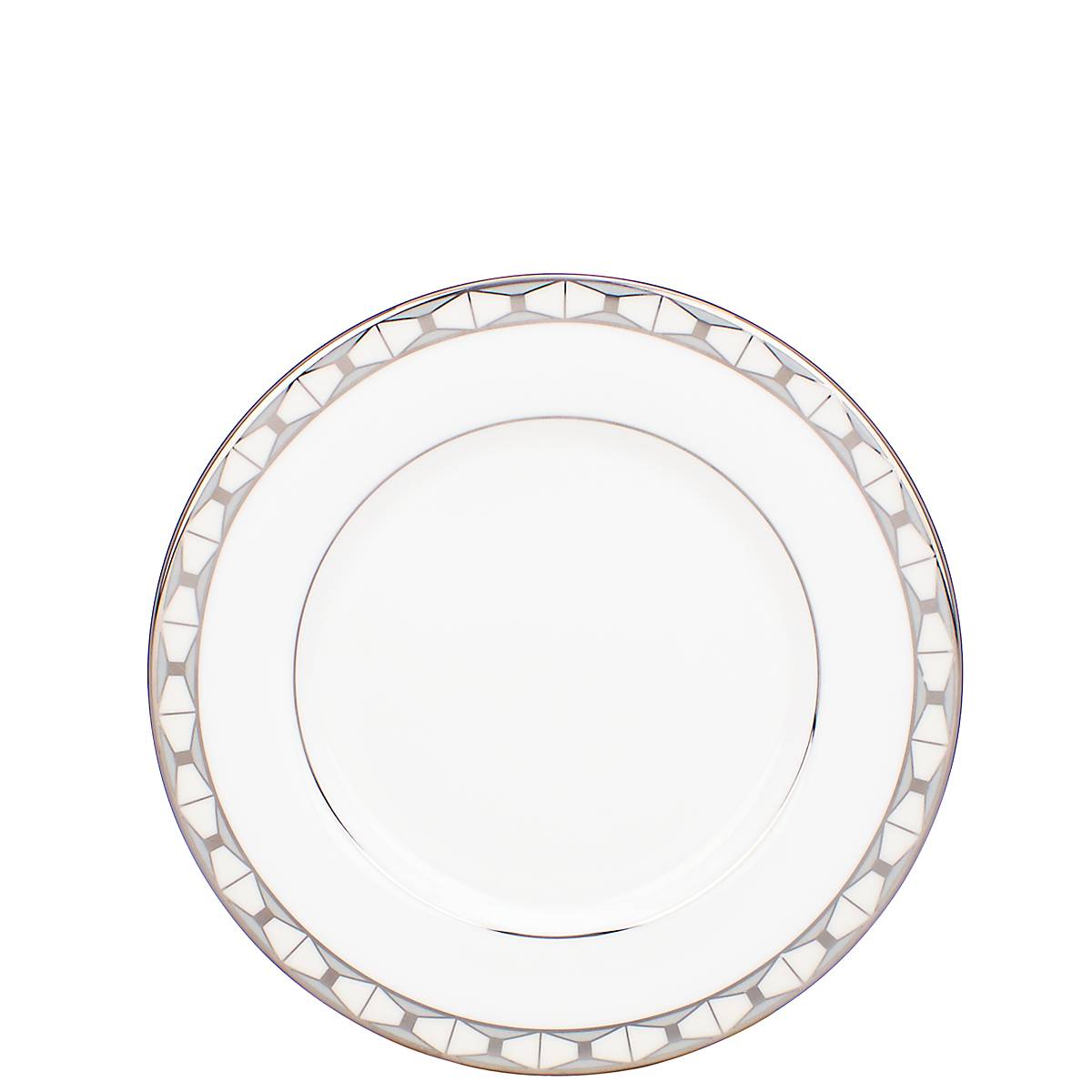 Kate Spade New York Signature Spade Bone China Saucer - Platinum Accent