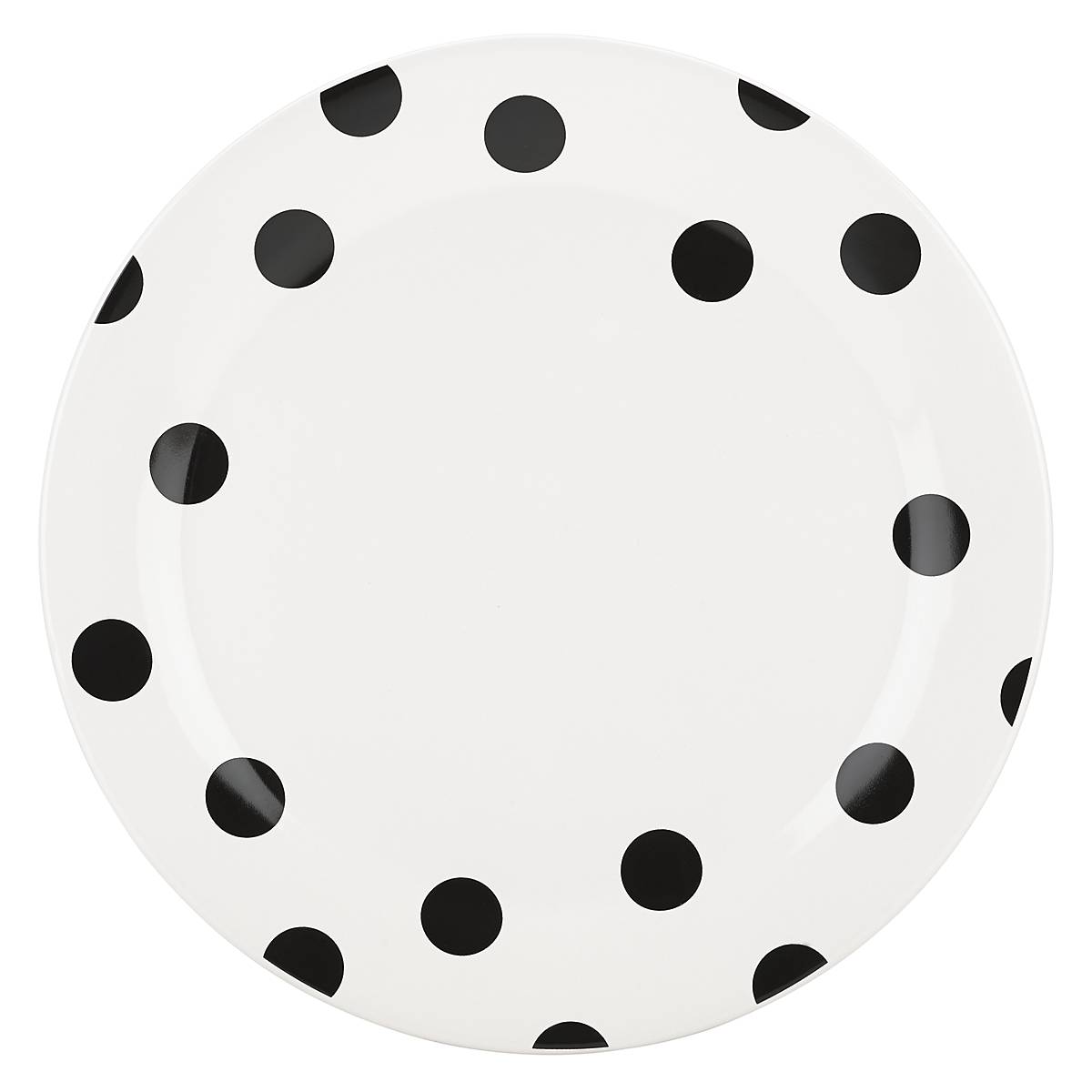 Kate Spade New York Deco Dot Ceramic Dinner Plate - Polka Dot Design