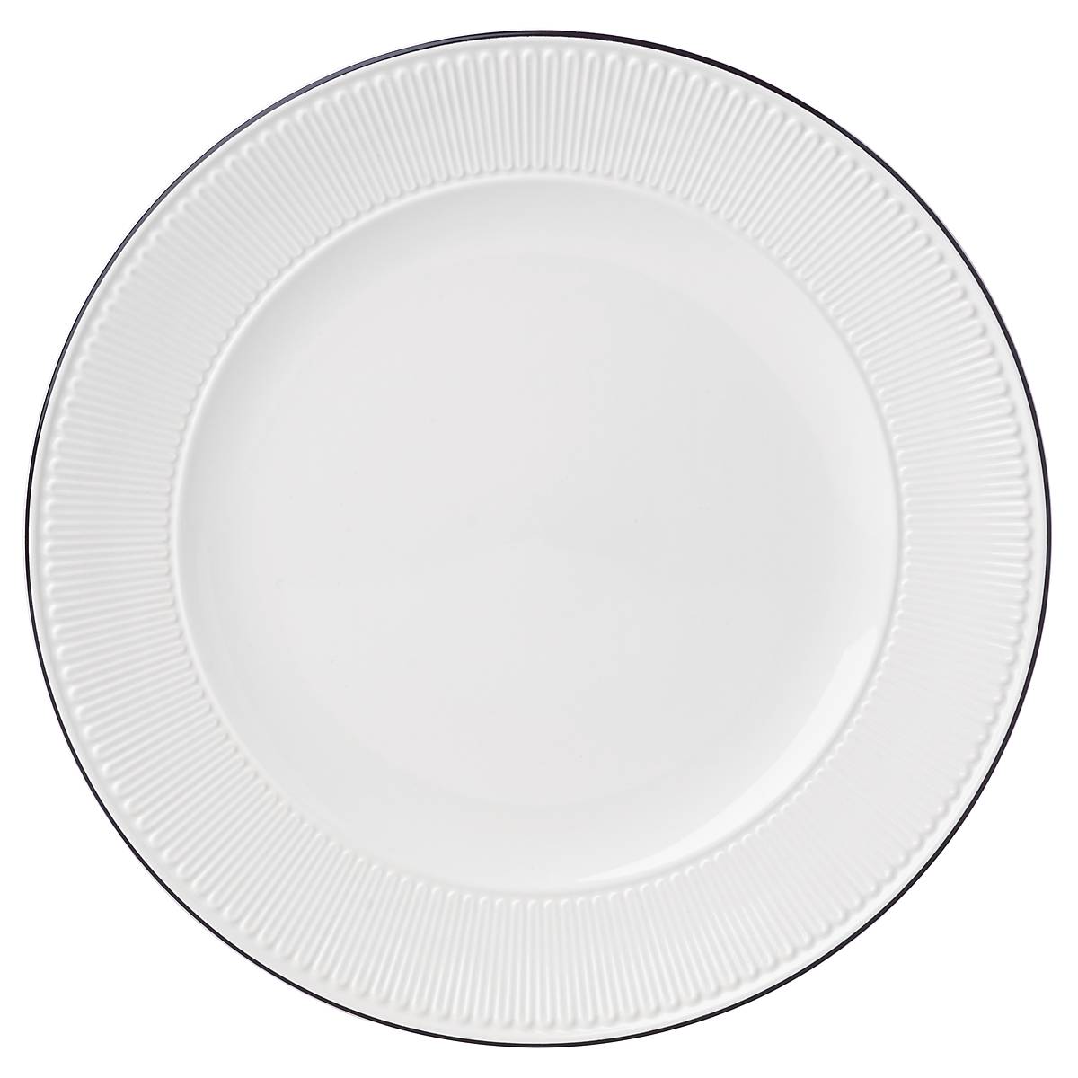 Kate Spade York Avenue Ironstone Dinner Plate - Black & White