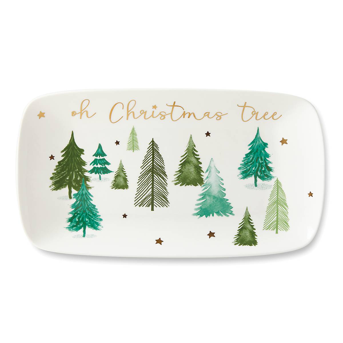 Balsam Lane Christmas Tree Hors d'Oeuvre Tray for Holiday Appetizers