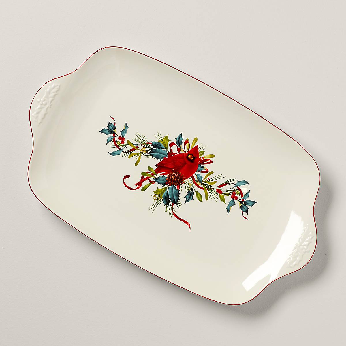 Winter Greetings Holiday Serving Platter for Roasts & Turkey