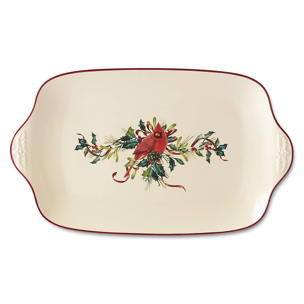 Winter Greetings Holiday Serving Platter for Roasts & Turkey
