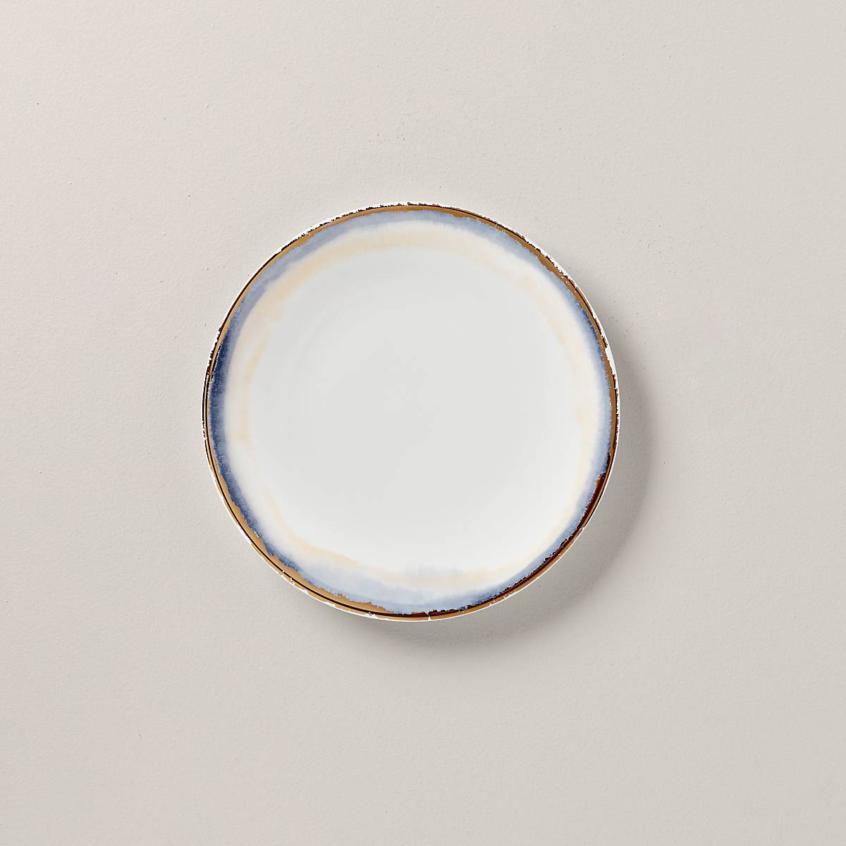 Golden Watercolor Dinner Plate - Summer Radiance Design - Microwave Safe