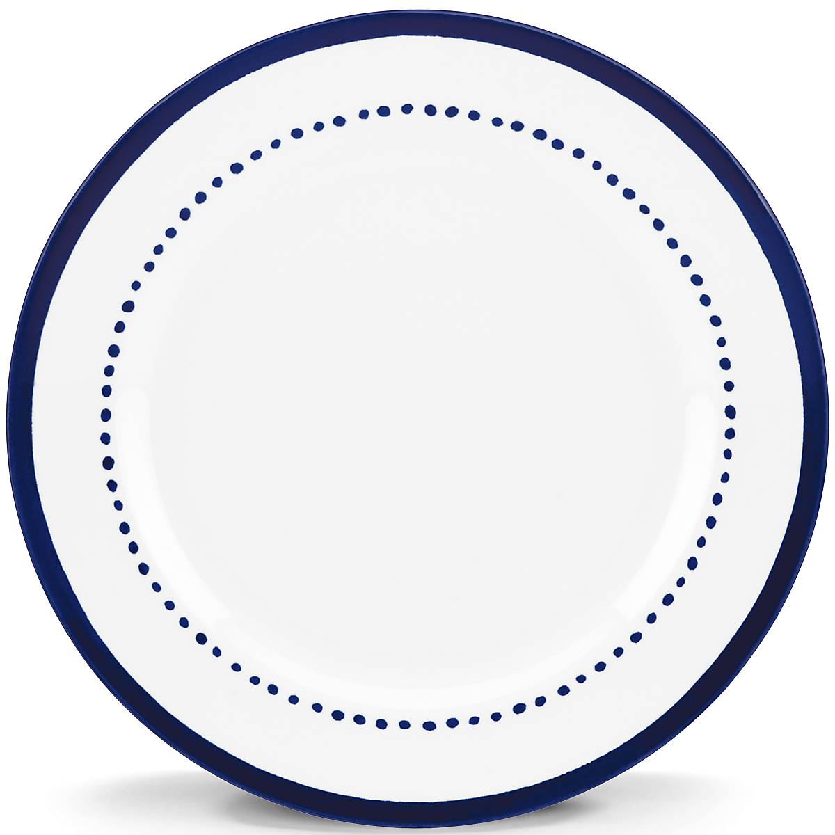 Charlotte Street West Blue Accent Ceramic Dinner Plate