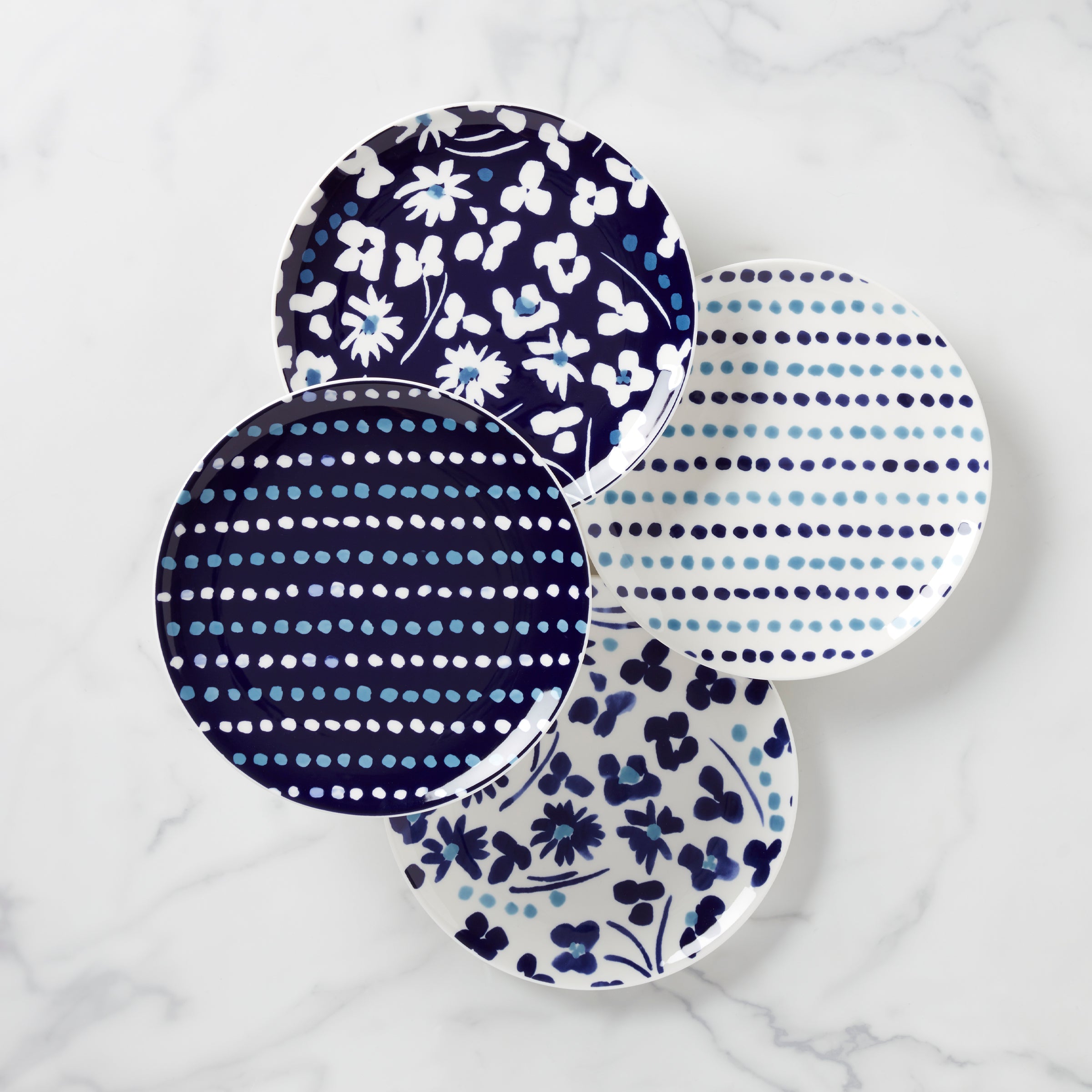 Kate Spade Floral Accent Plates - Set of 4 Dinnerware