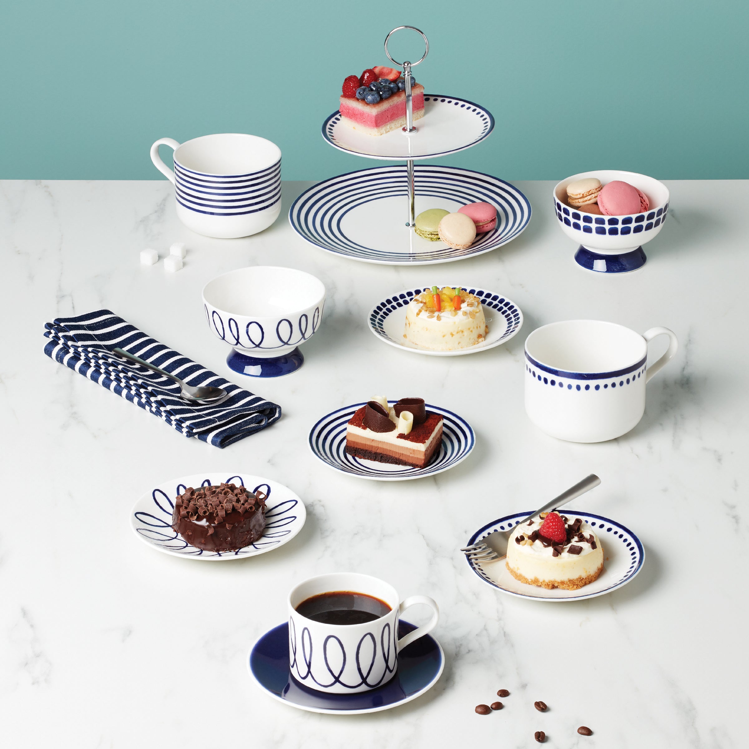 Charlotte Street 2-Tier Serving Stand for Elegant Entertaining