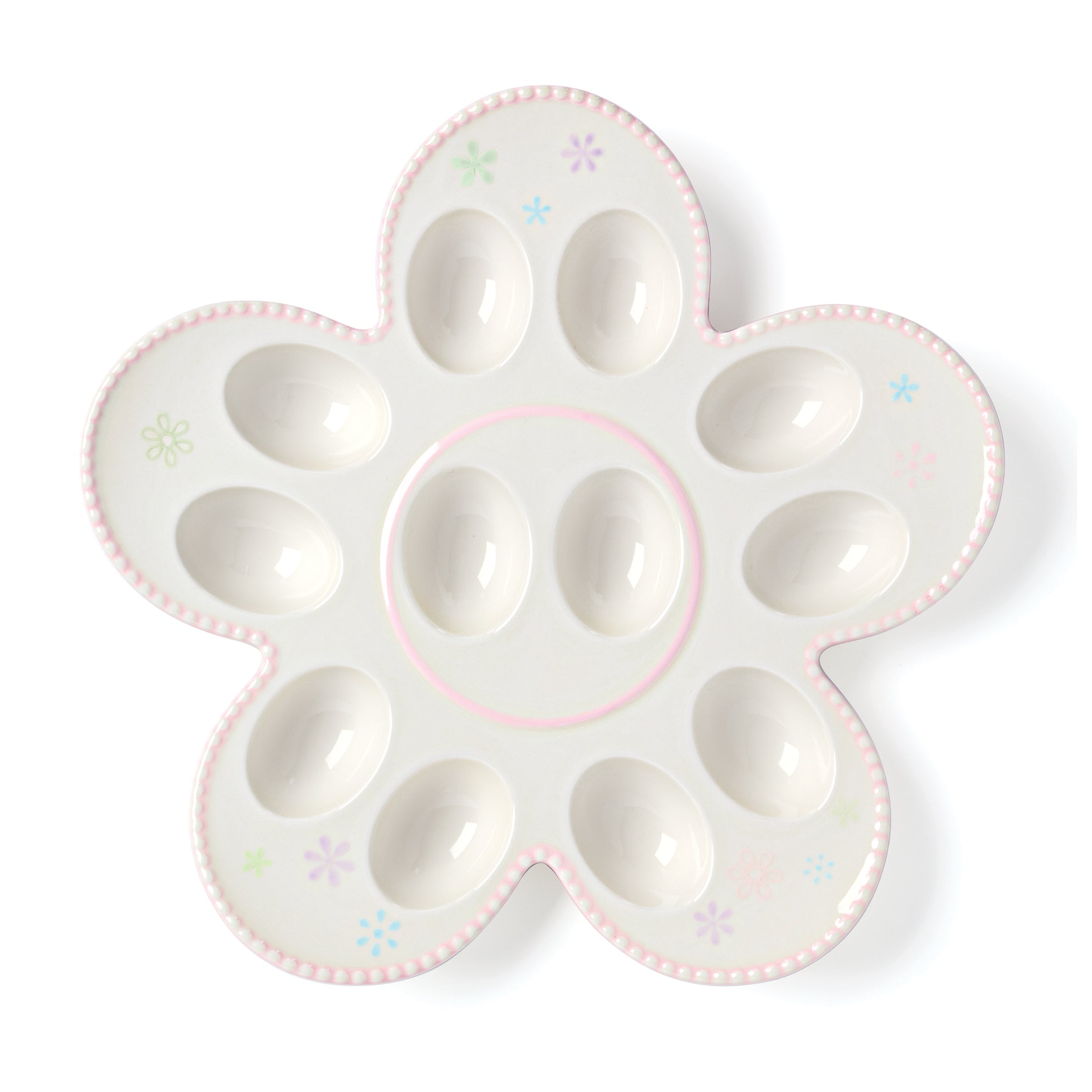 Easter Egg Platter - Bunny Hop Porcelain Serving Dish