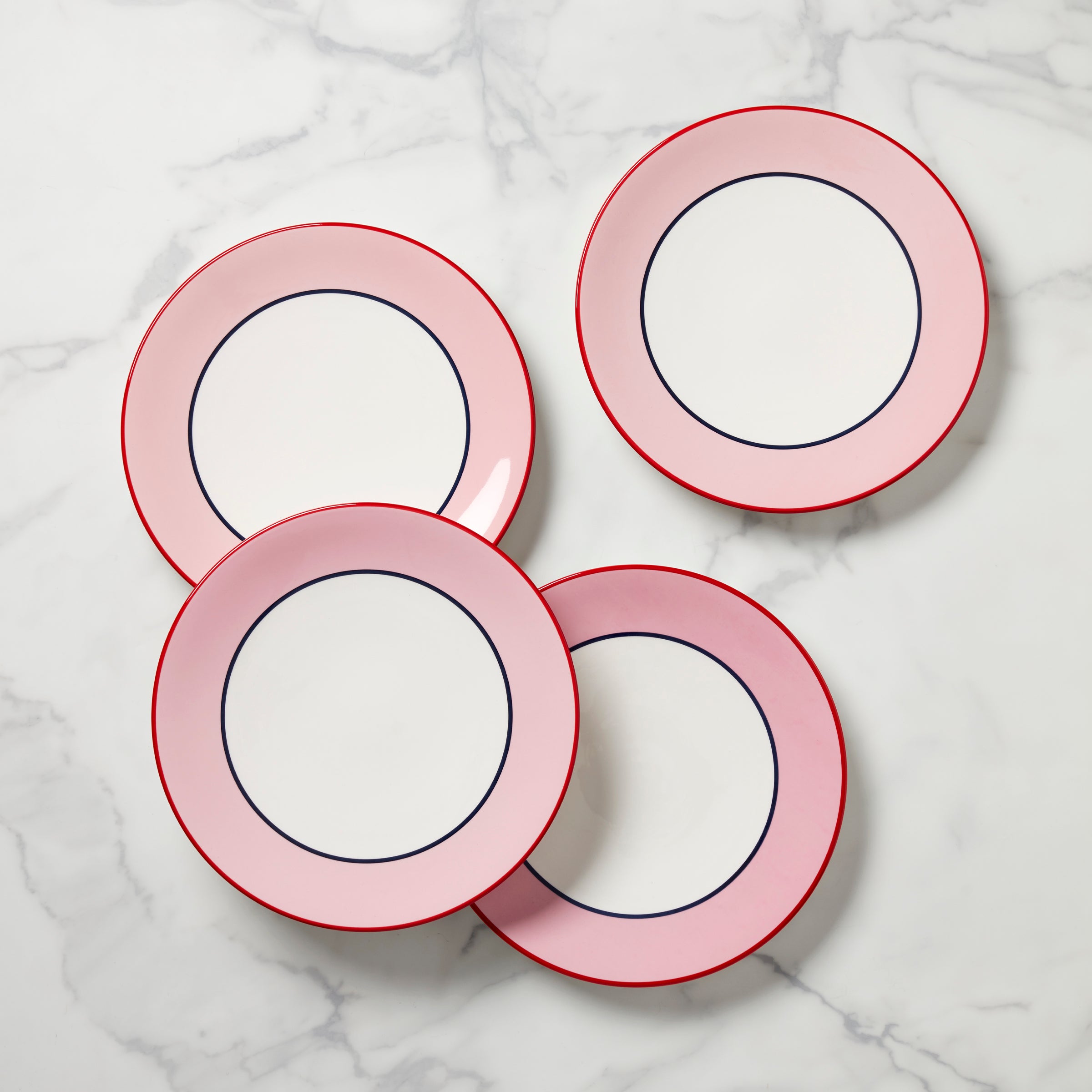 Kate Spade New York Pink & Blue Dinner Plates - Set of 4