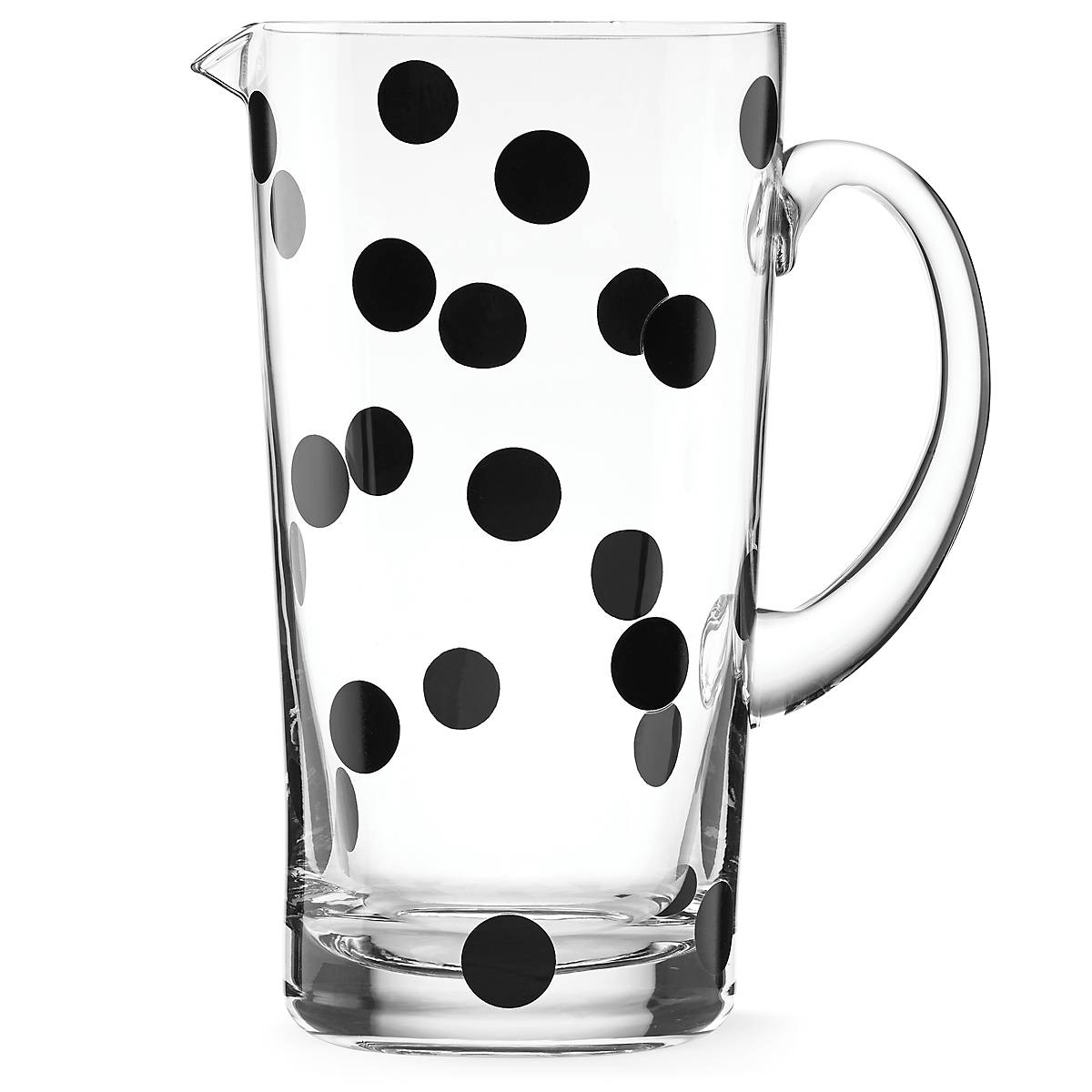 Kate Spade Deco Dot Glass Pitcher for Iced Beverages