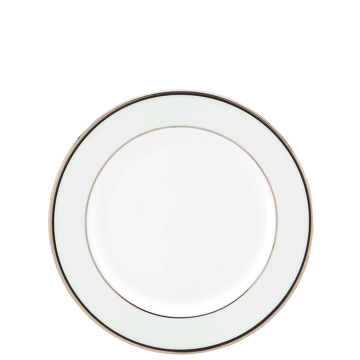 Parker Place Ceramic Bread Plate with Platinum Accents