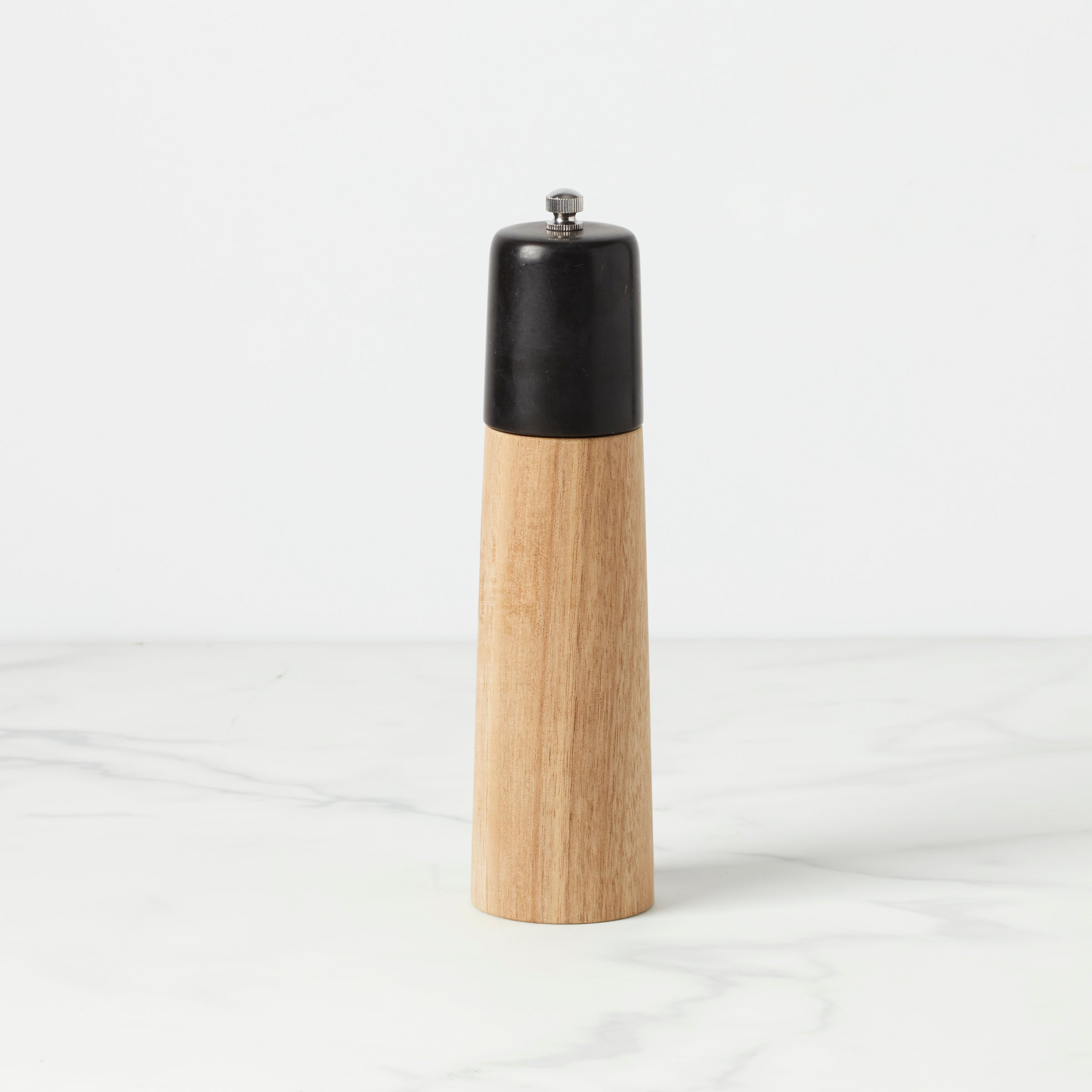 LX Collective Marble & Wood Pepper Mill – Timeless Kitchen Essential