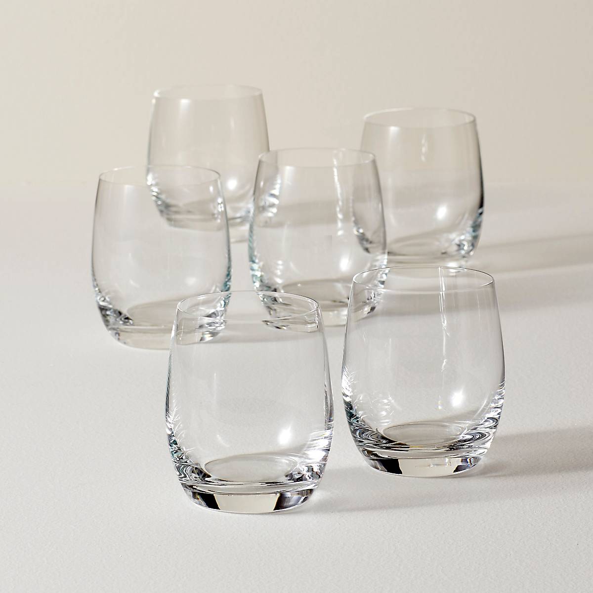 Tuscany Classics 6-Piece Small Tumbler Glasses Set - Durable & Dishwasher-Safe