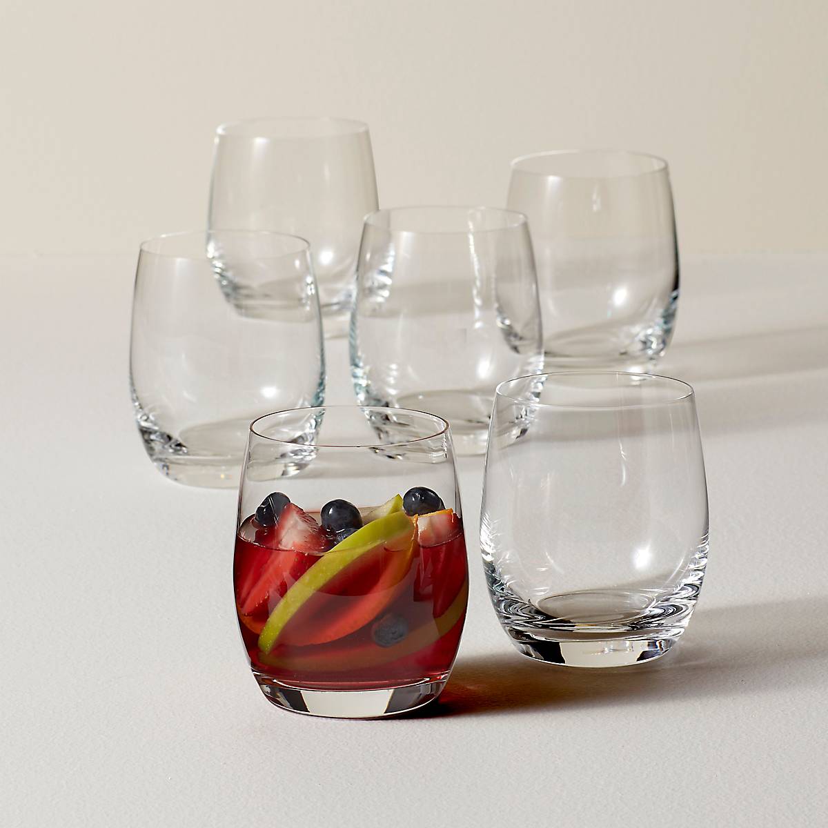 Tuscany Classics 6-Piece Small Tumbler Glasses Set - Durable & Dishwasher-Safe