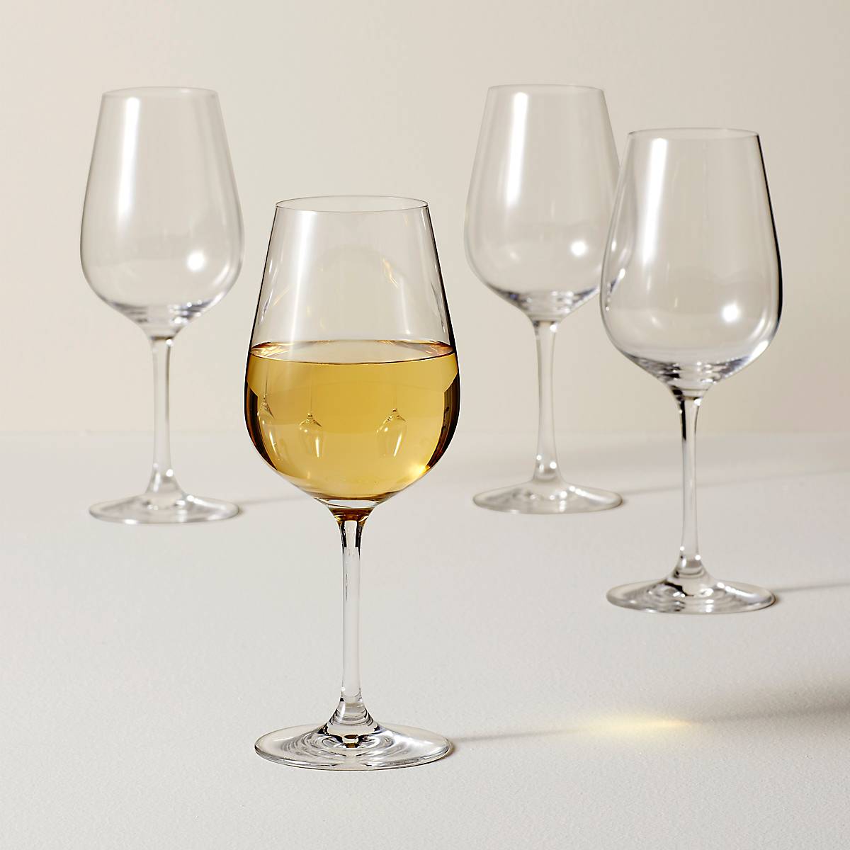 Tuscany Classics 4-Piece Pinot Grigio Crystal Glass Set - Dishwasher Safe