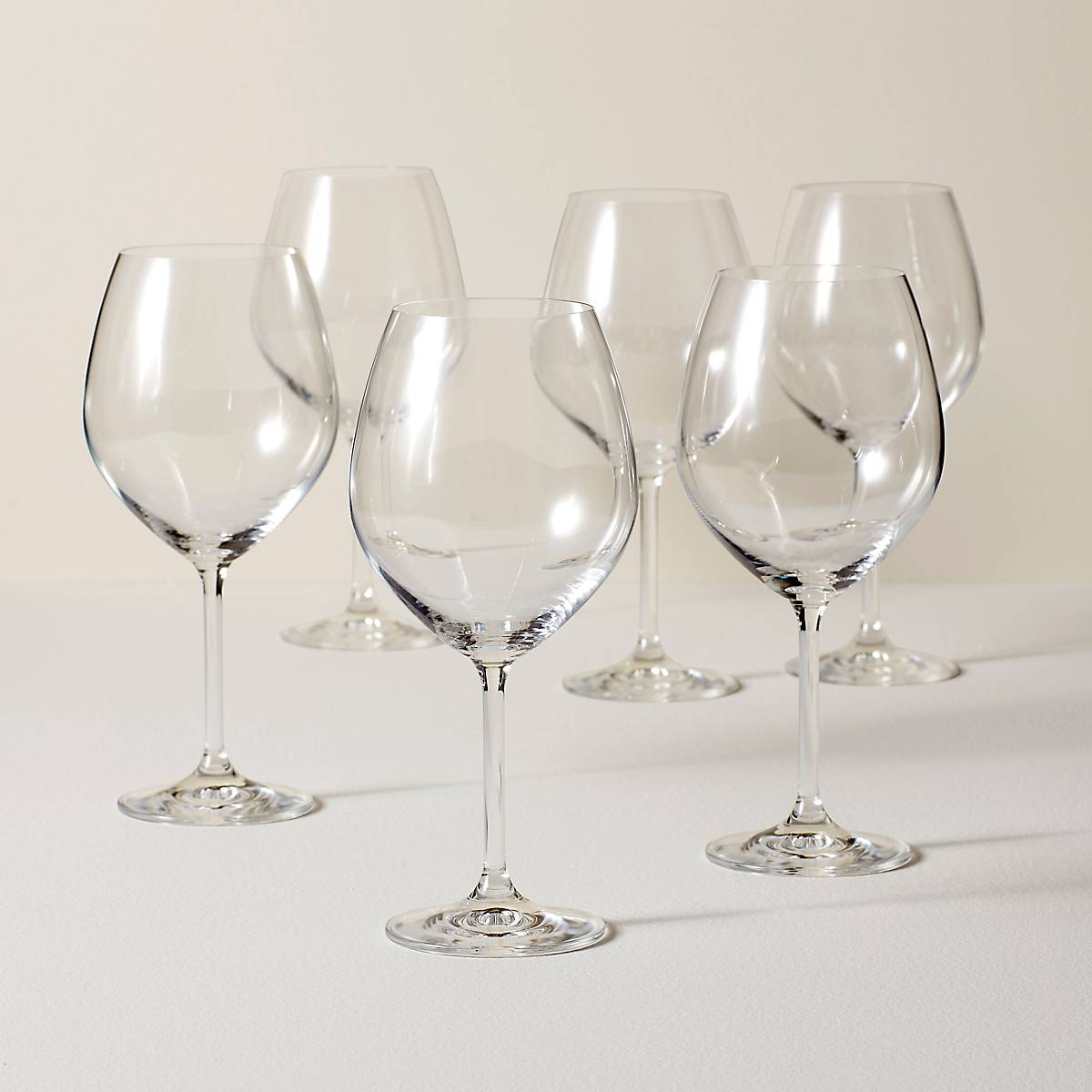 Tuscany Classics 6-Piece Red Wine Glass Set - European Crystal