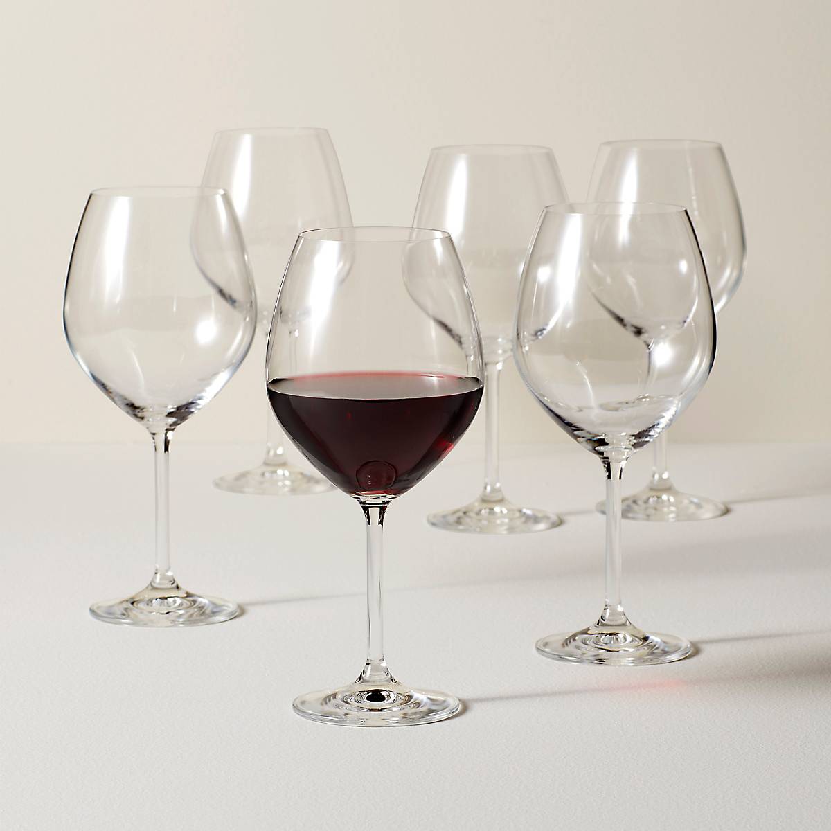 Tuscany Classics 6-Piece Red Wine Glass Set - European Crystal