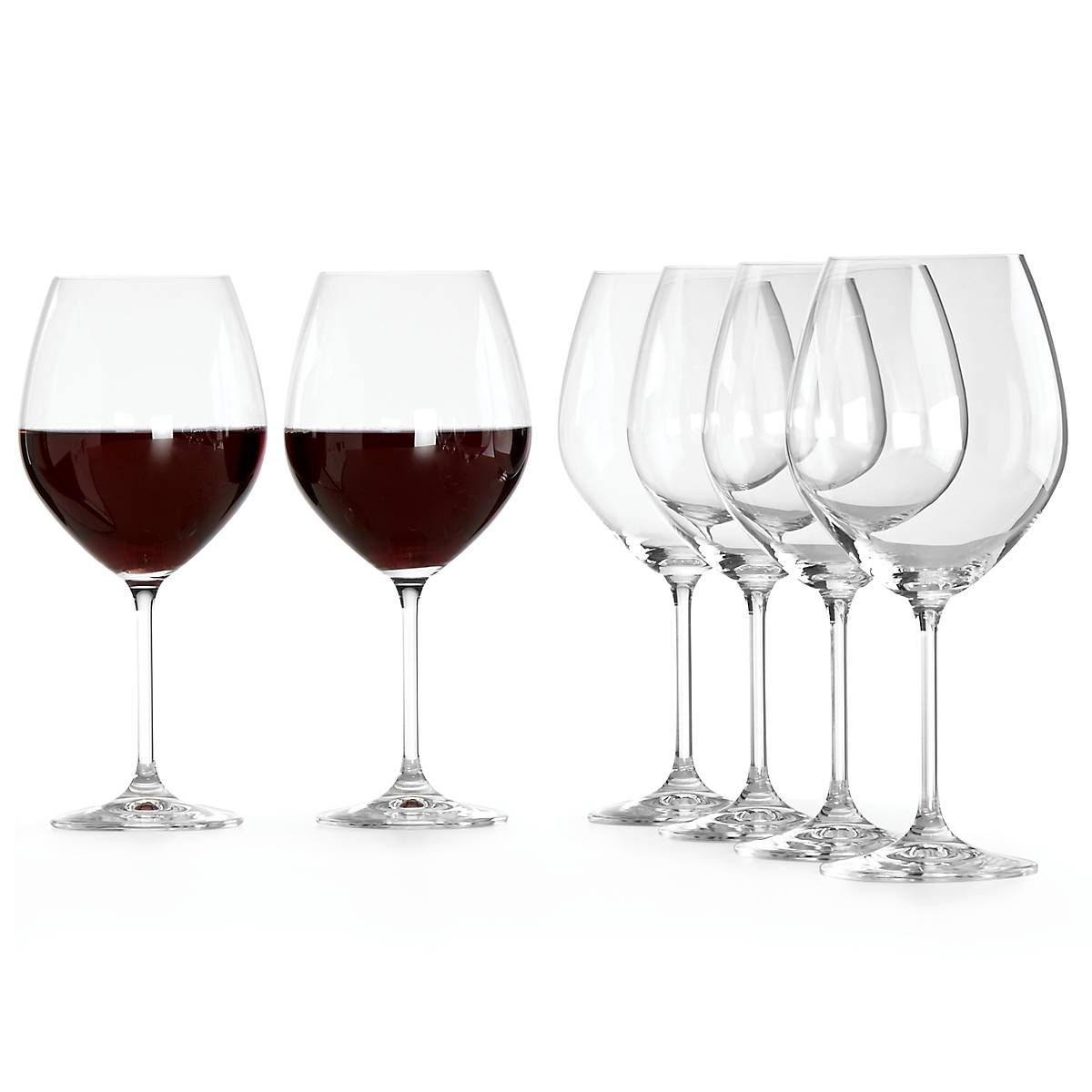Tuscany Classics 6-Piece Red Wine Glass Set - European Crystal