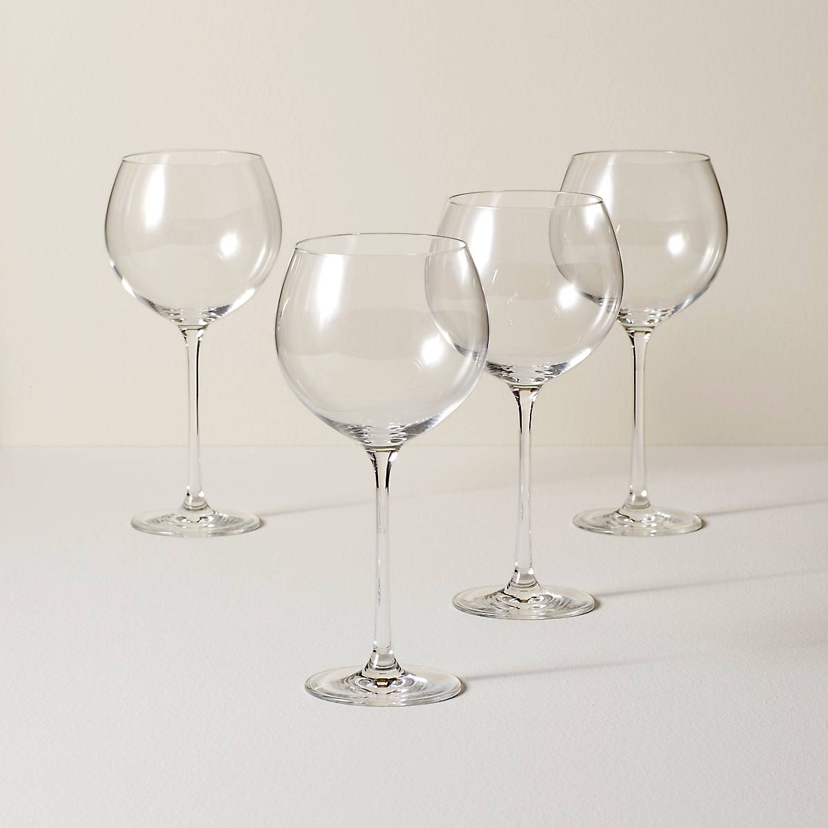 Tuscany Classics 4-Piece Beaujolais Wine Glasses Set - Handcrafted Crystal