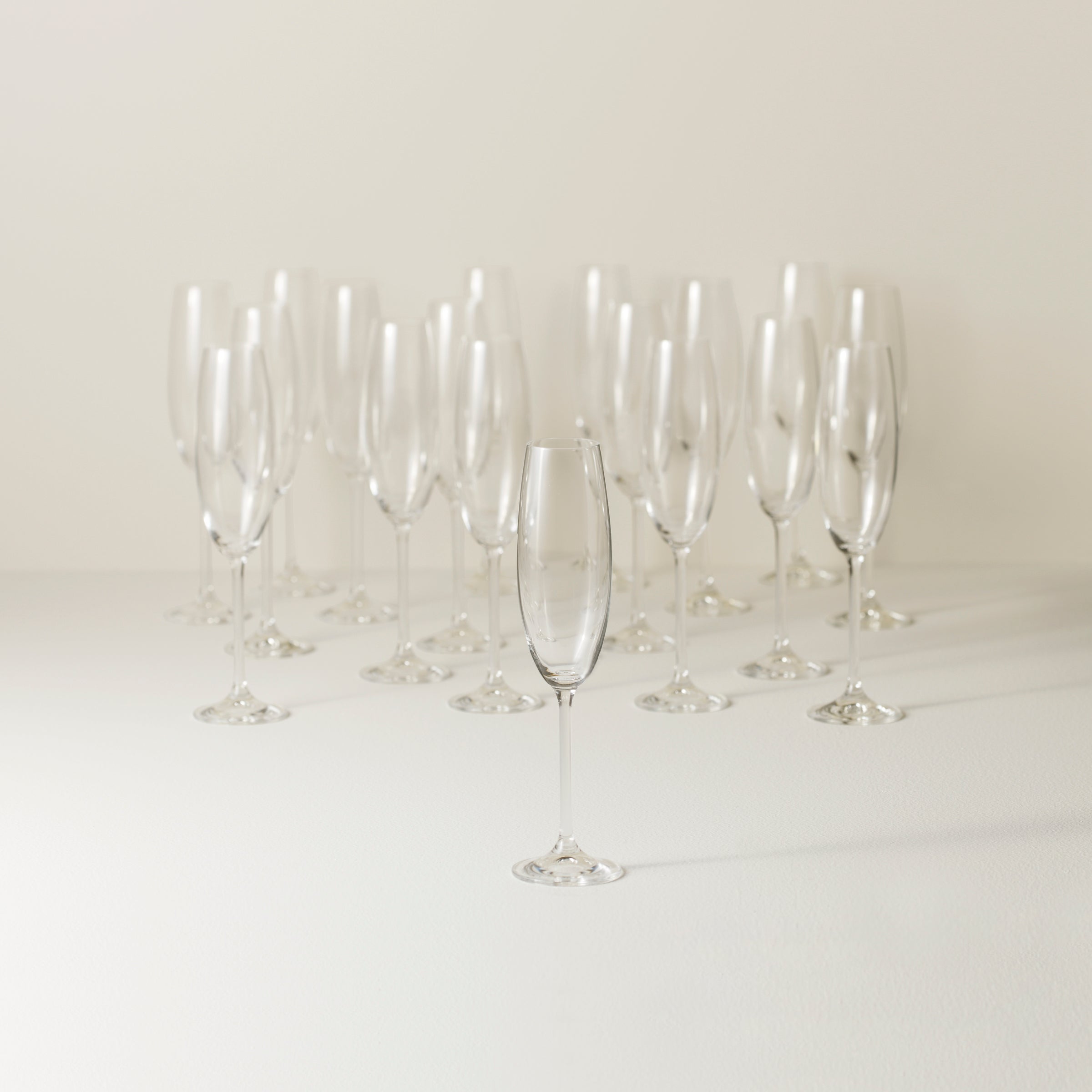 Tuscany Classics 18-Piece Champagne Flute Set - Dishwasher Safe