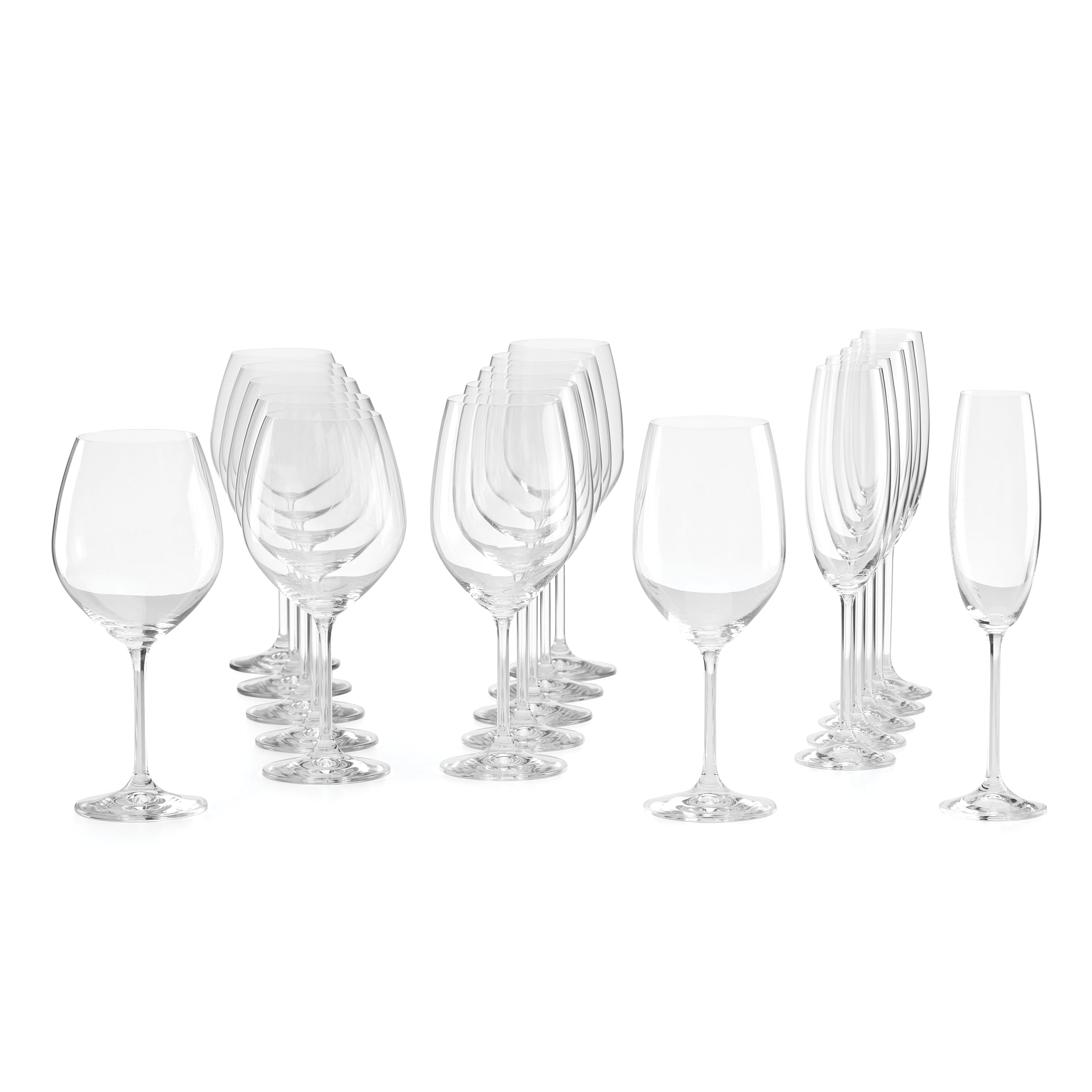 Tuscany Classics 18-Piece Wine Glass Set - Dishwasher Safe