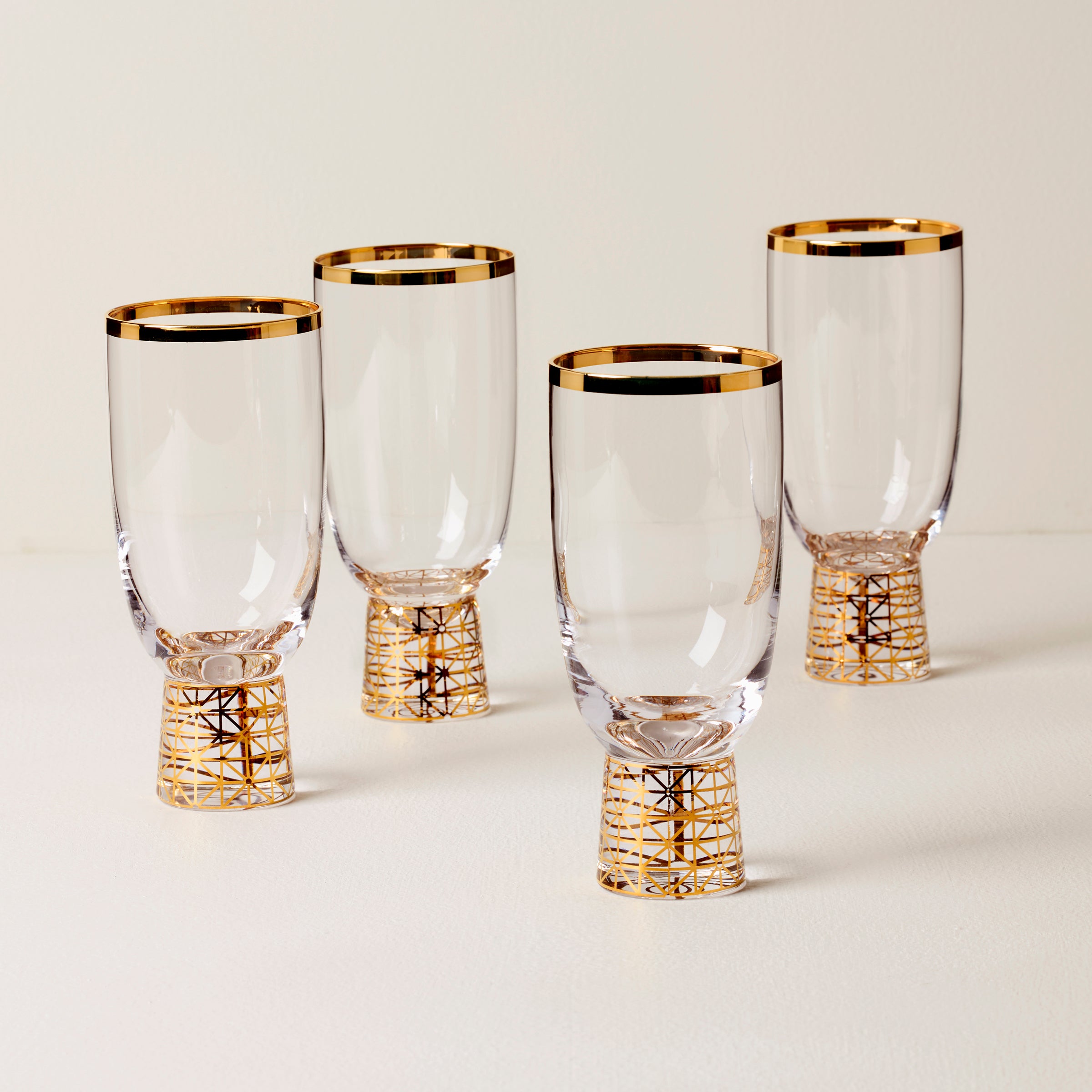 Tuscany Classics Gold Frost Drinking Glasses - Set of 4