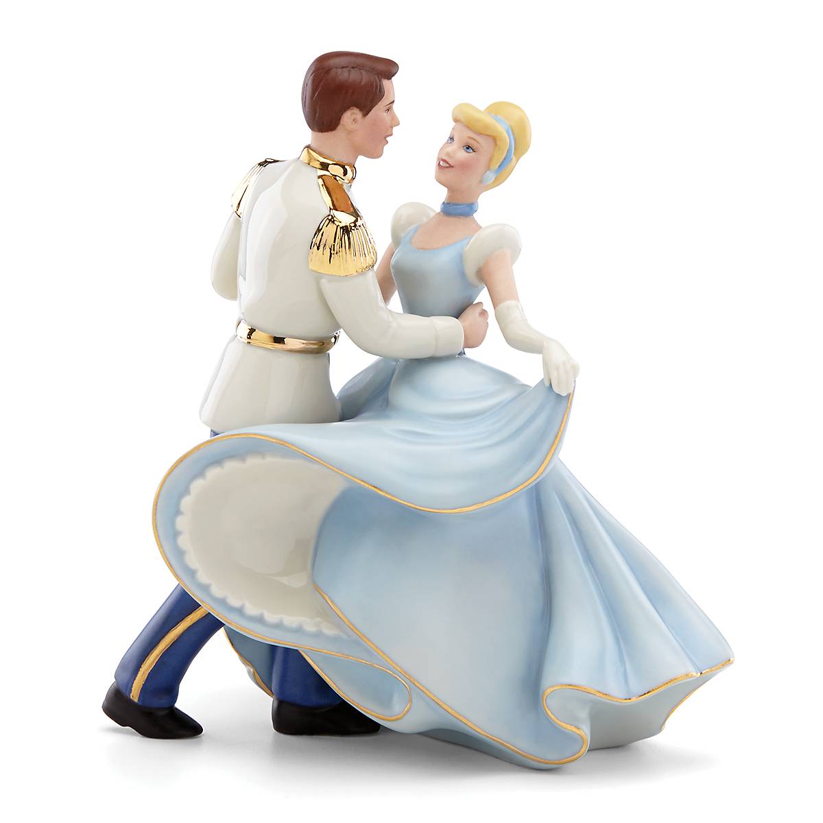 Hand-Painted Cinderella & Prince Charming Ceramic Figurine