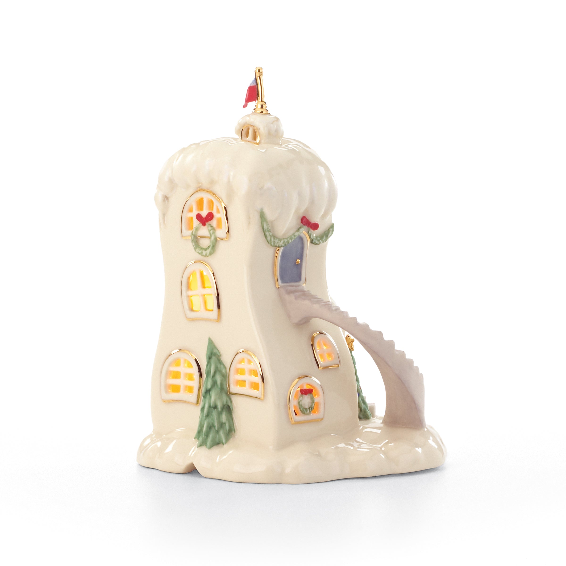Dr. Seuss Who-Ville Porcelain Post Office Christmas Figurine