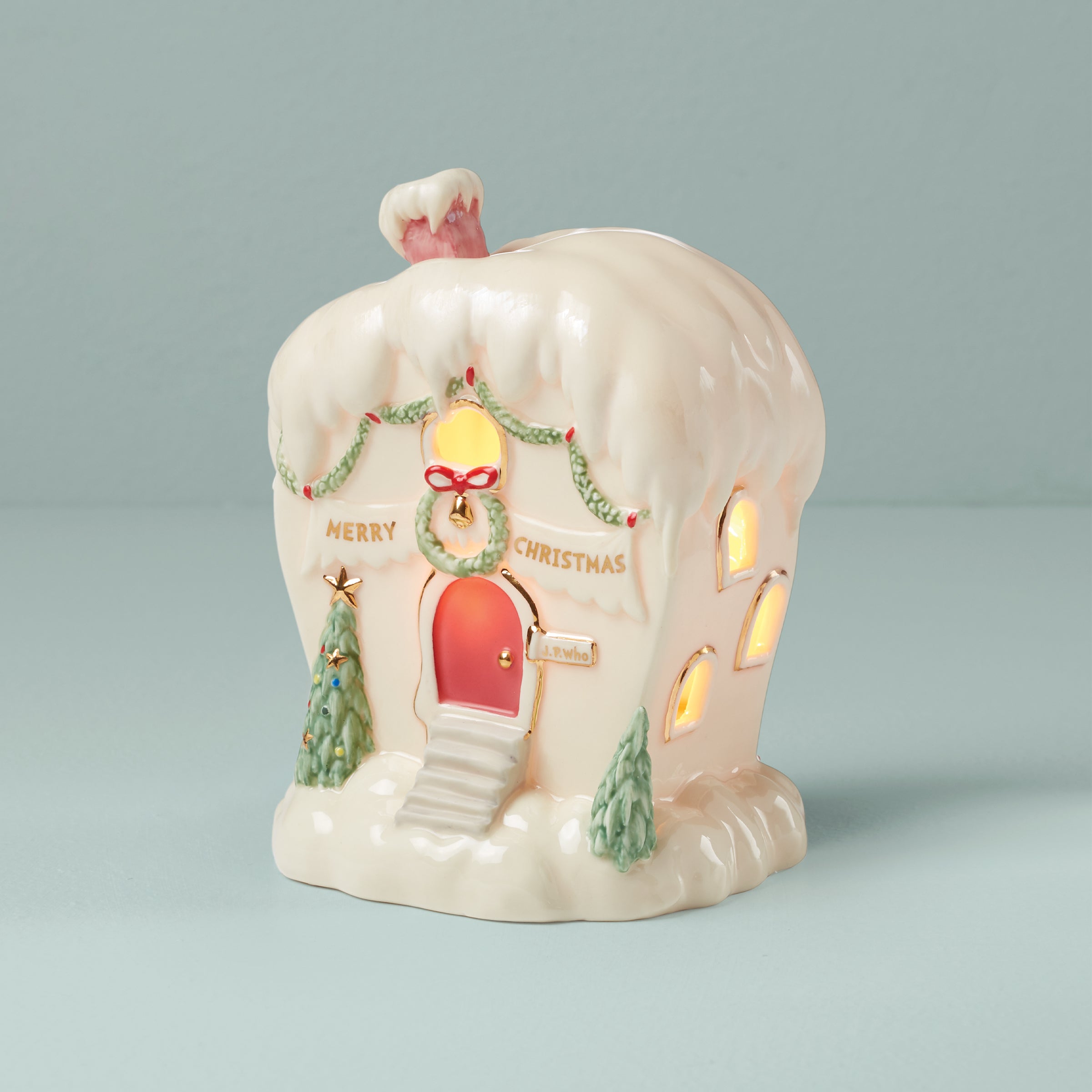 Dr. Seuss Who-Ville J.P. Who House Christmas Figurine