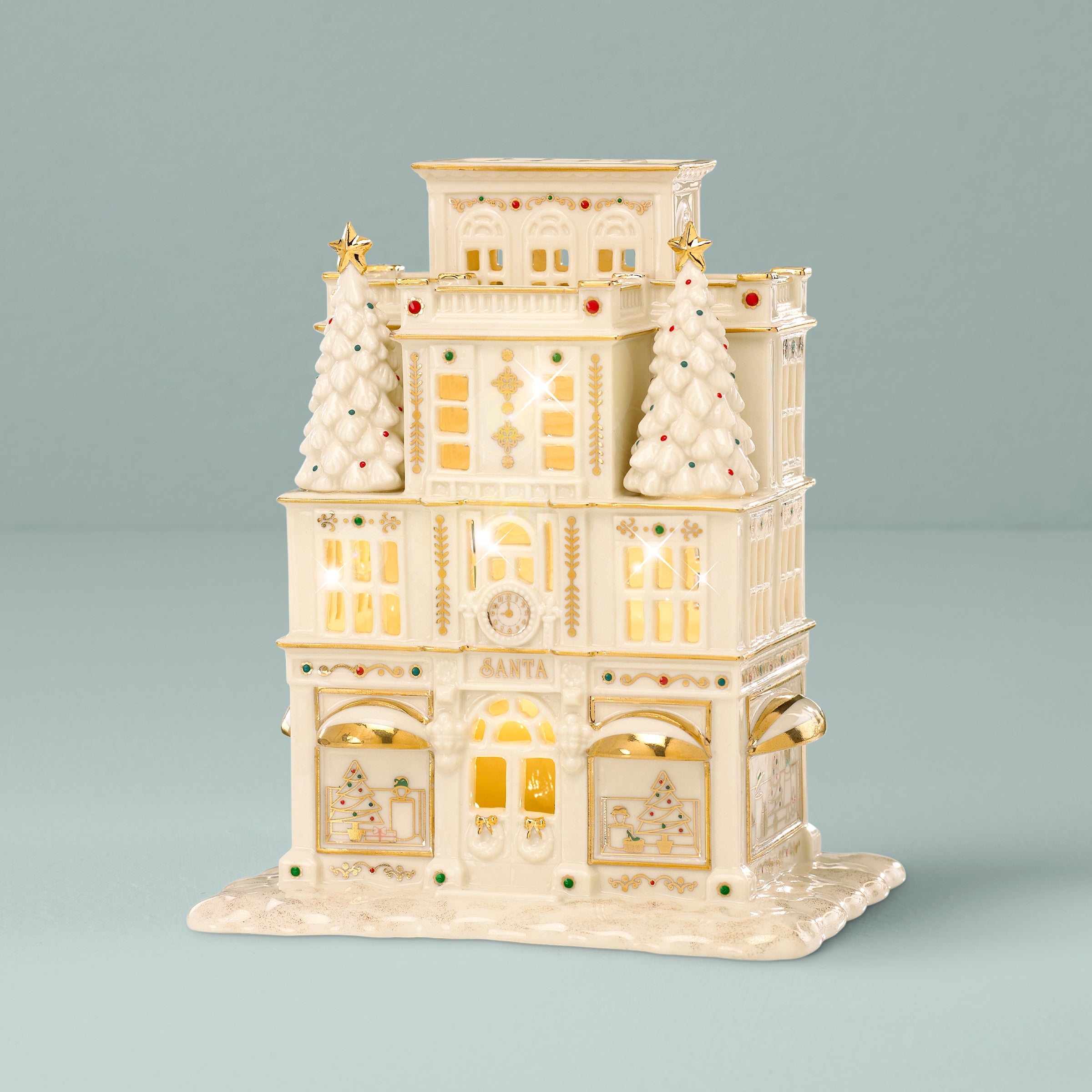 Mistletoe Park Light-Up Porcelain Christmas Village Figurine