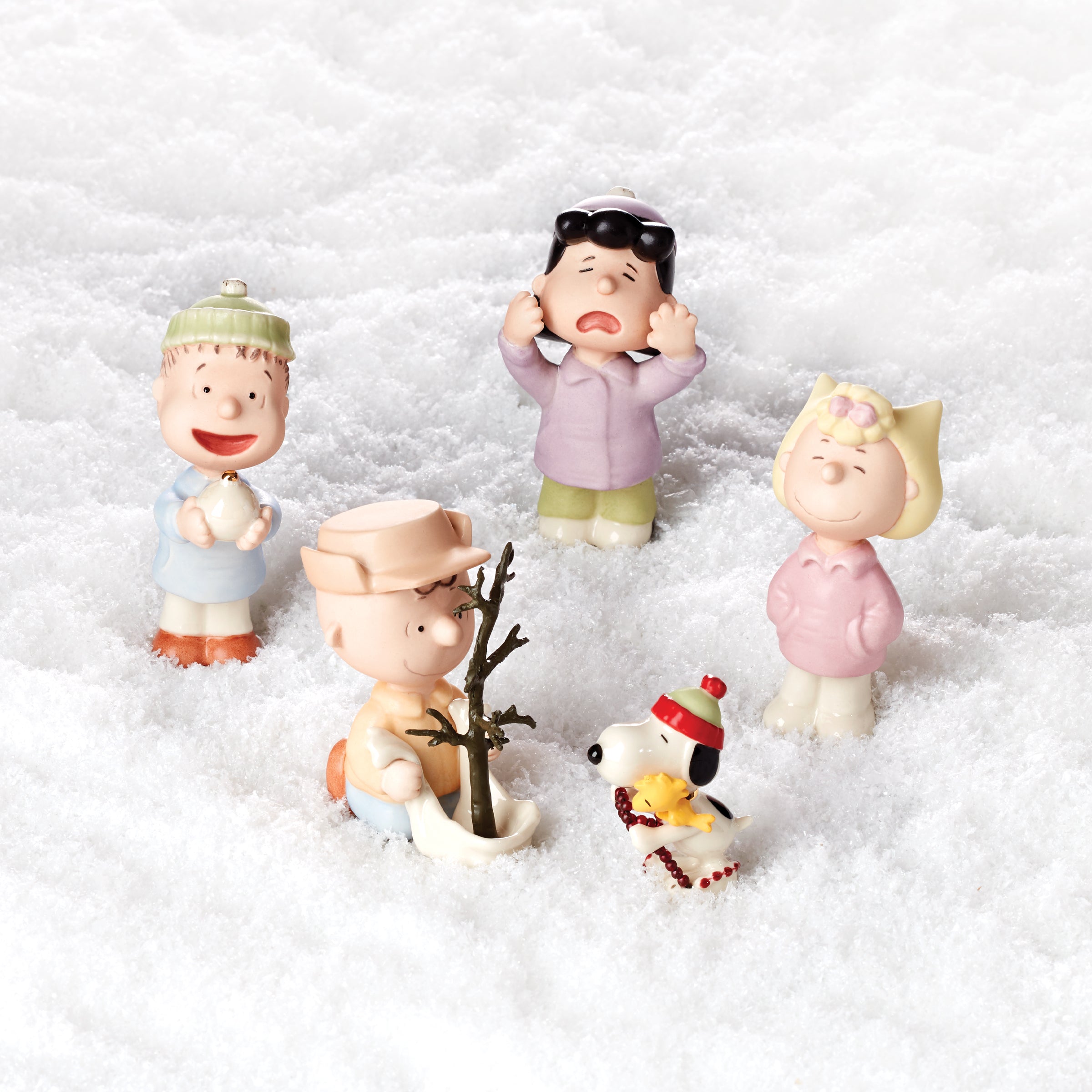 Charlie Brown Christmas Porcelain Figurine Set - 5-Piece Lenox