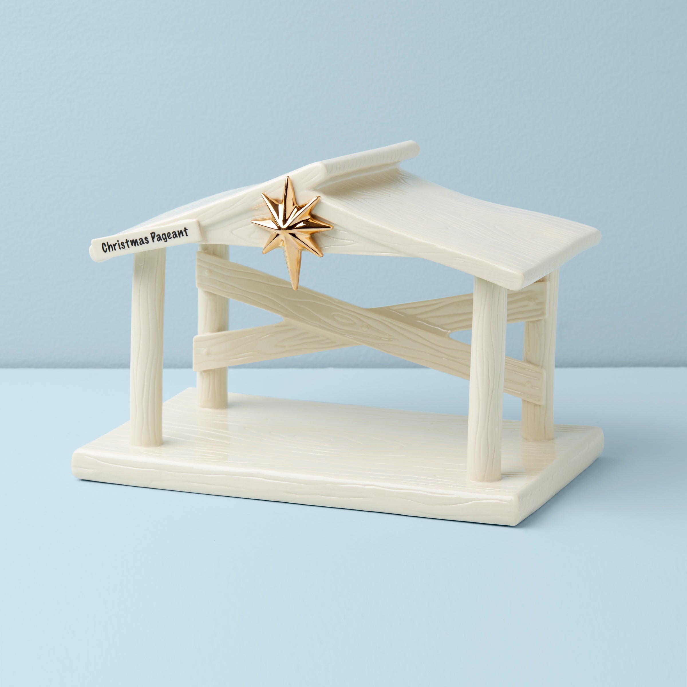 Peanuts Porcelain Christmas Creche with 24K Gold Star