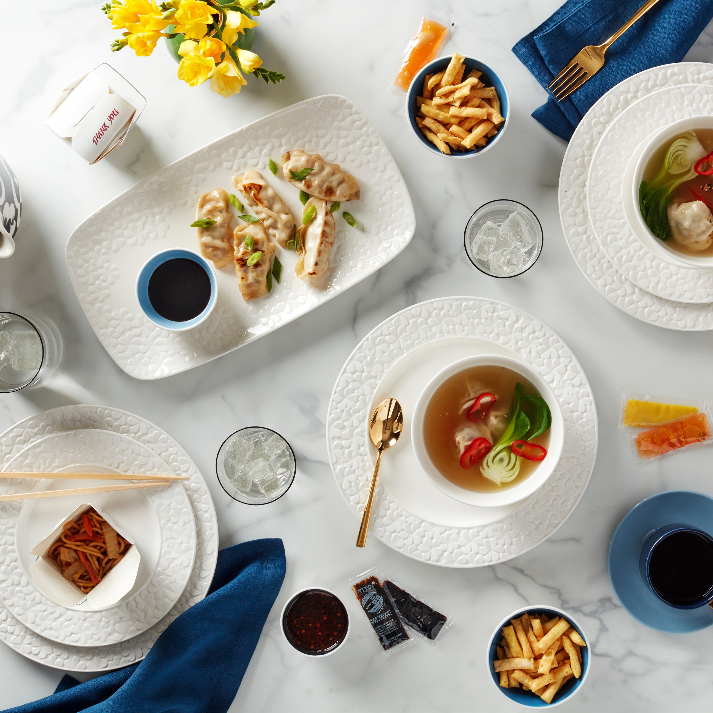 Malmo Gold 5-Piece Stainless Steel Flatware Set
