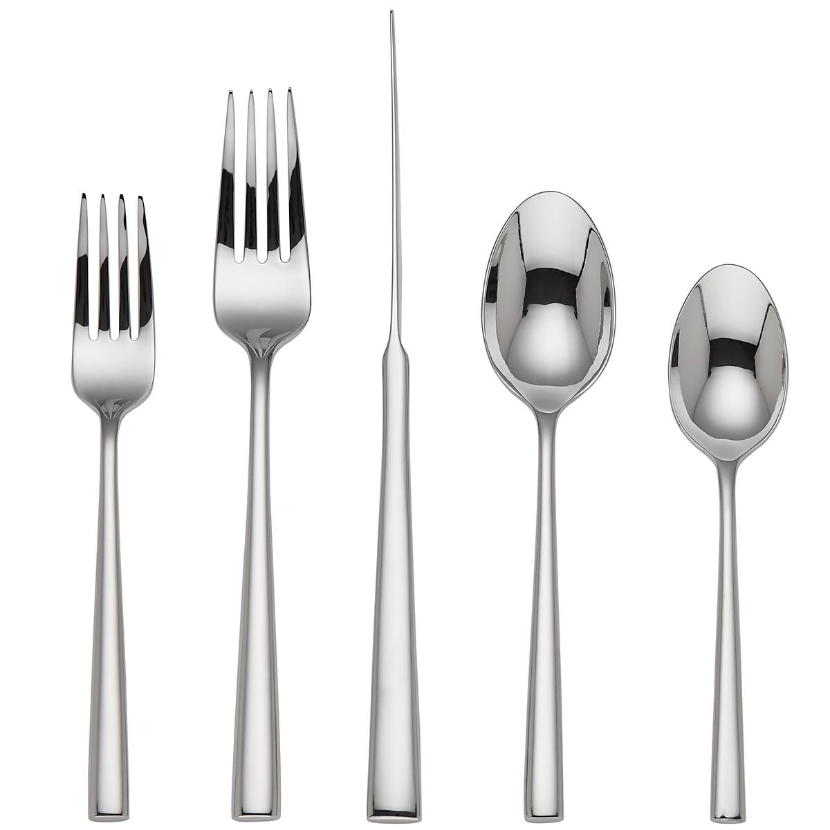 Malmo Gold Stainless Steel 5-Piece Flatware Set