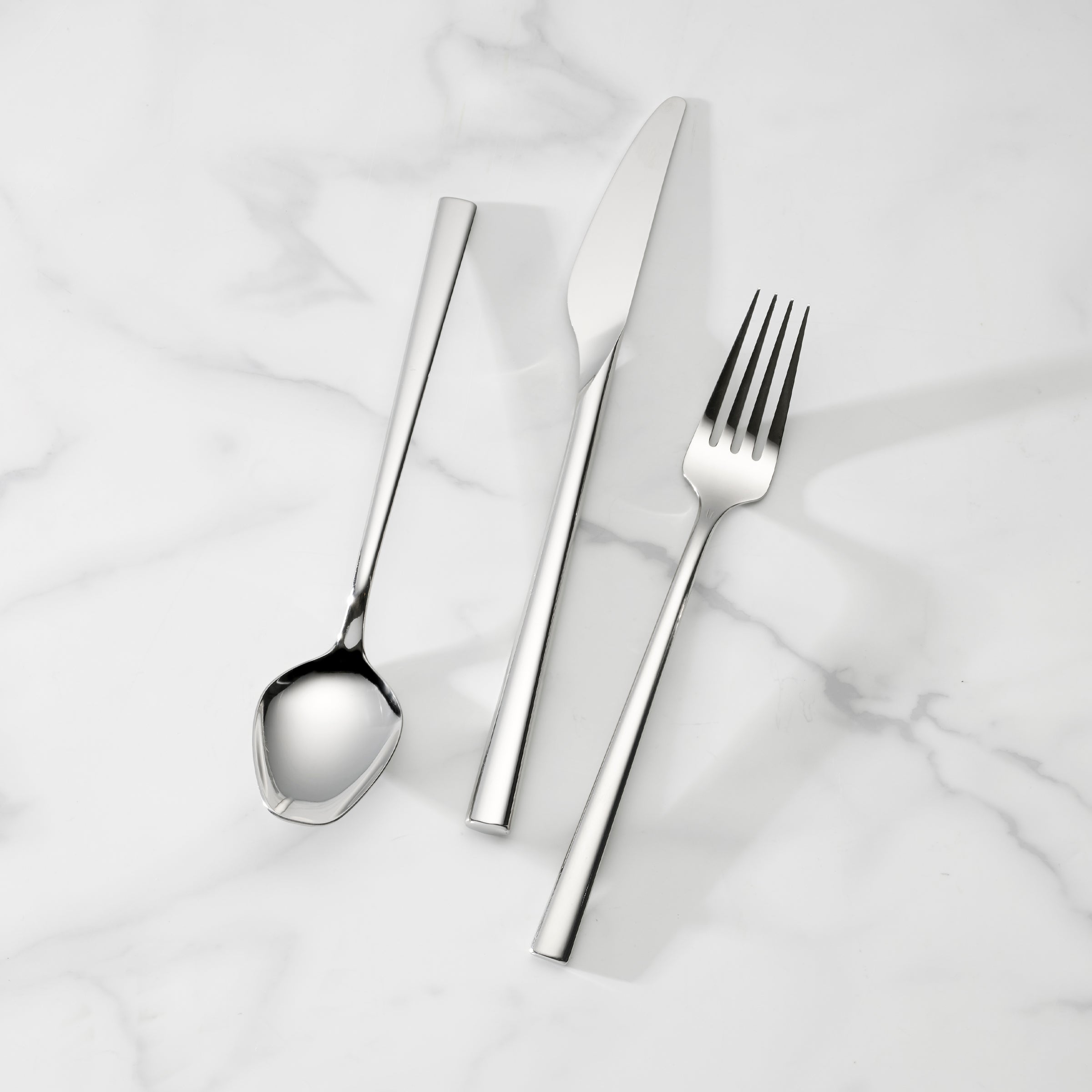 LX Collective 26-Piece Stainless Steel Flatware Set - Mirror Finish