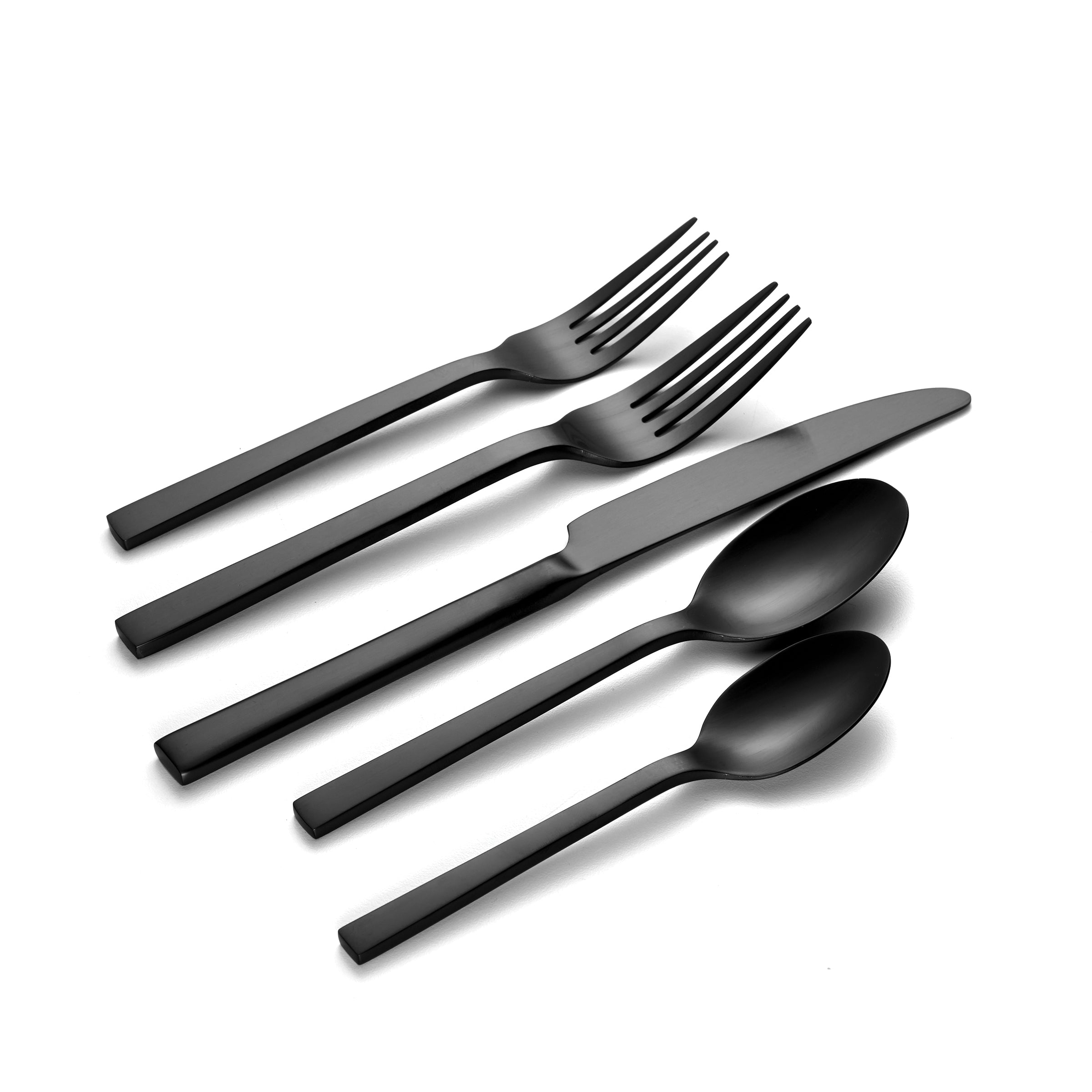 Chef's Table 20-Piece Matte Black Flatware Set