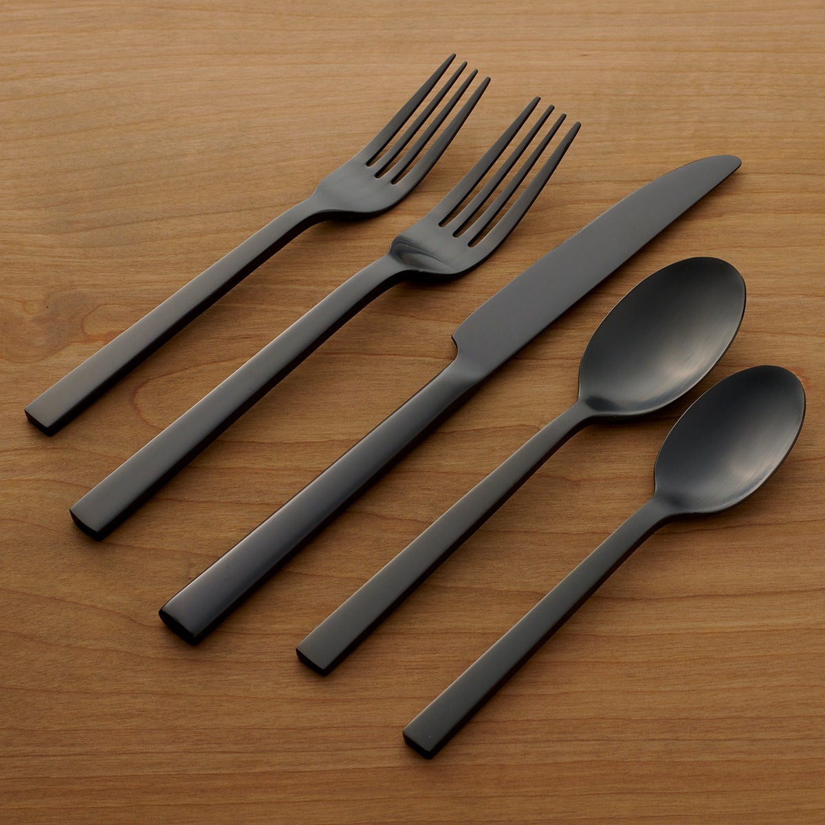 Chef's Table 20-Piece Matte Black Flatware Set