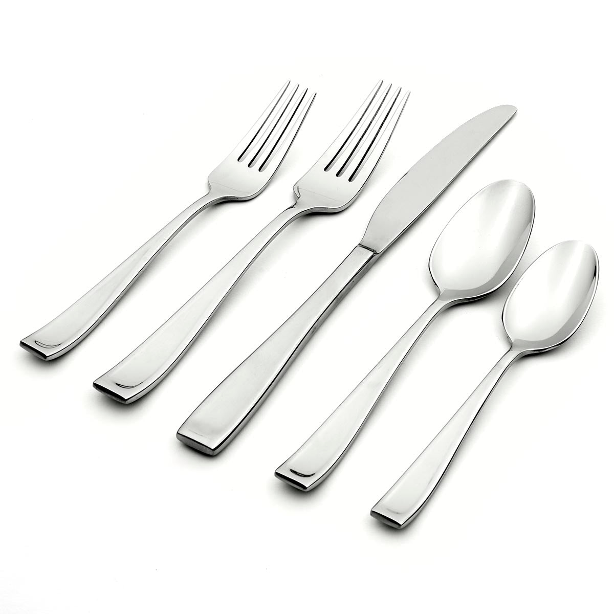 Moda 5-Piece Dinnerware Set - Modern Classic Place Settings