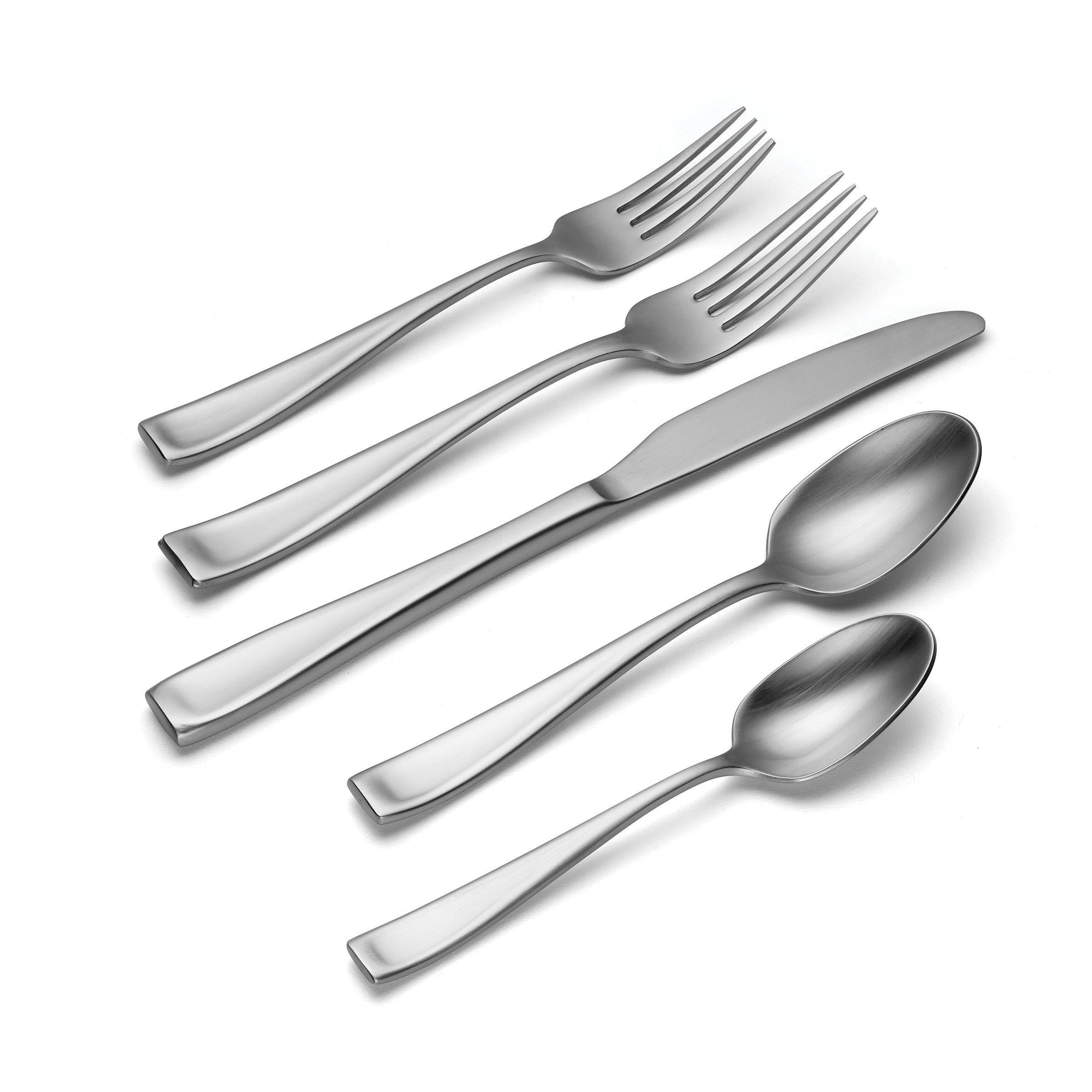 Moda 75-Piece Satin Flatware Set - Modern Elegance