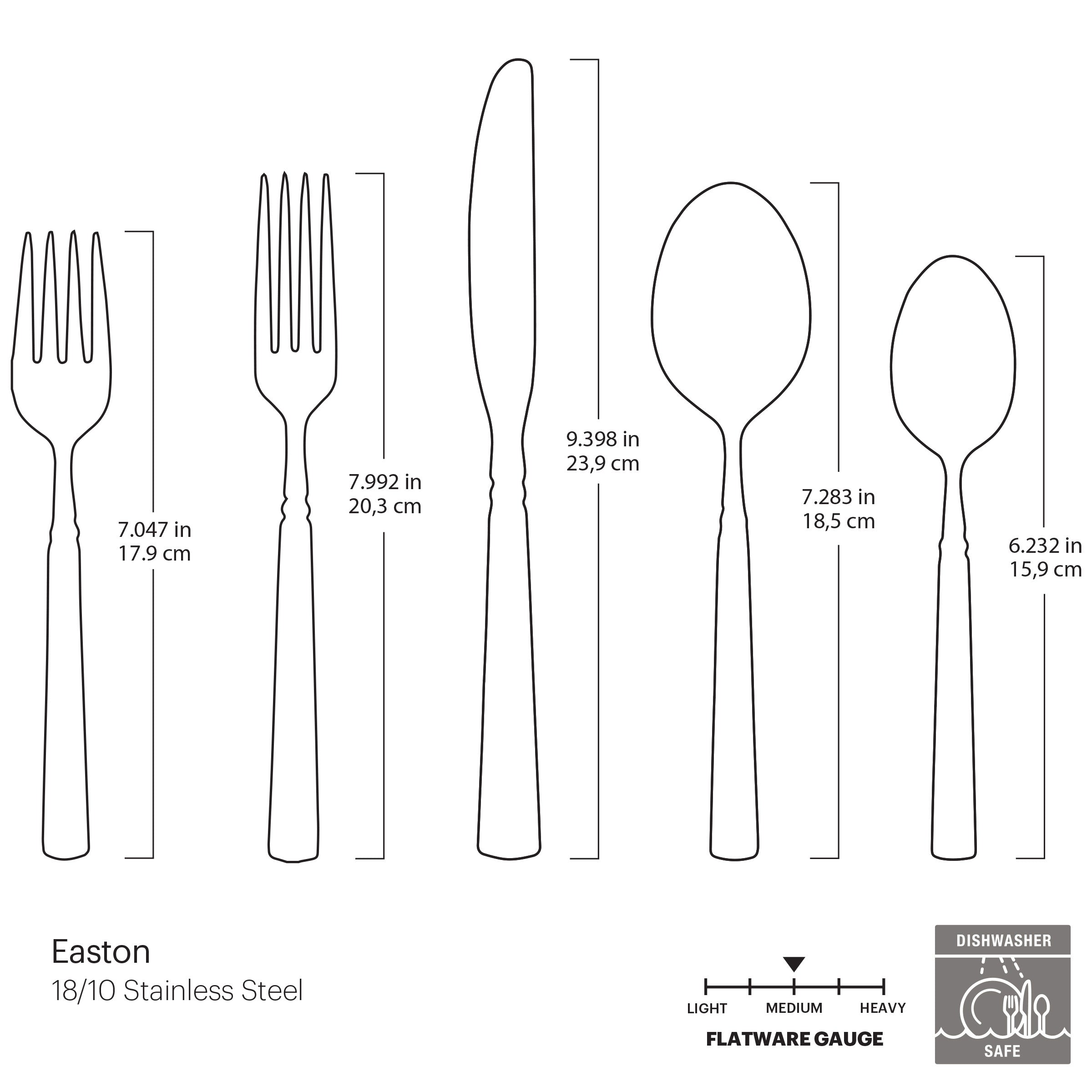 Easton 5-Piece Shaker Style Dinnerware Set