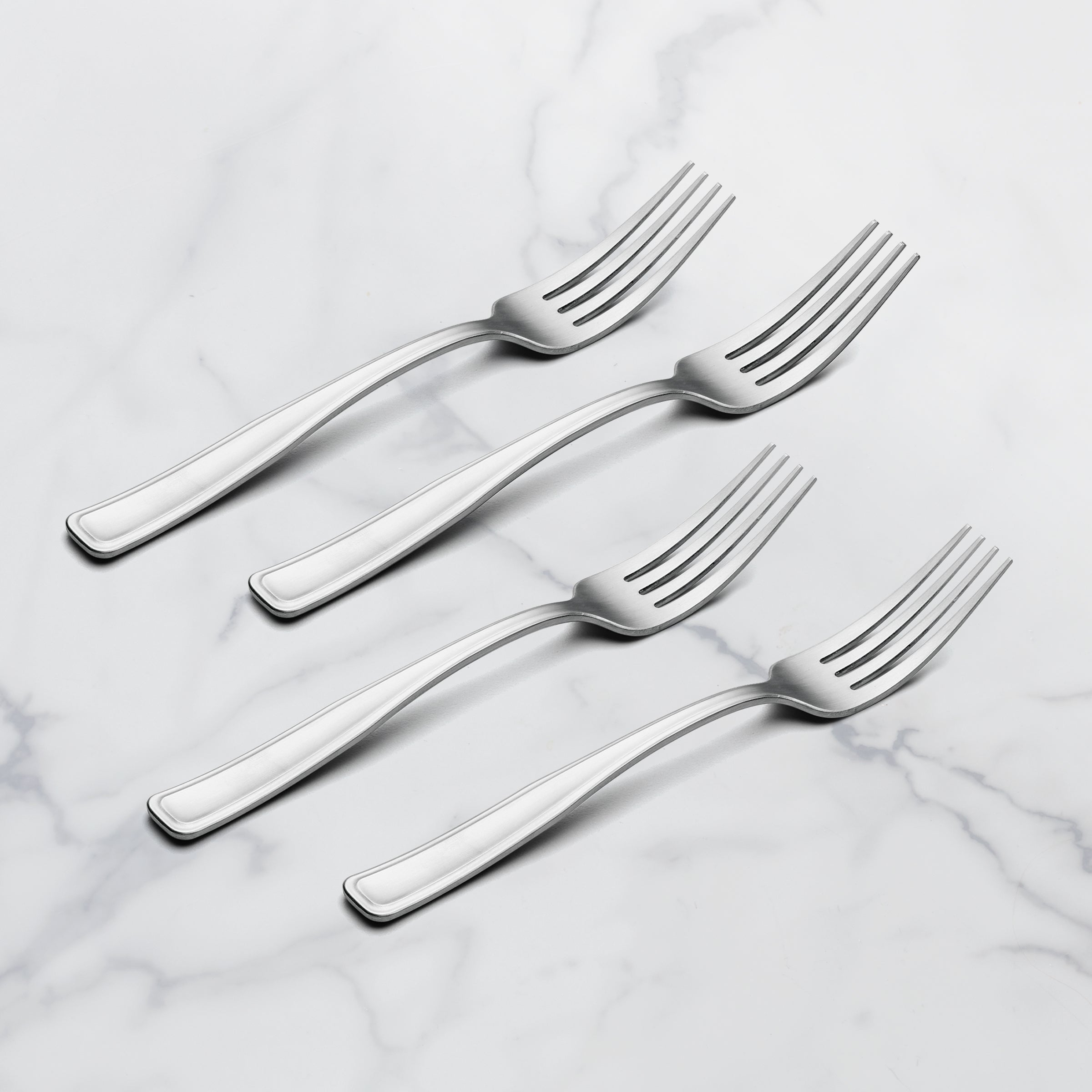 Reid 4-Piece Satin Salad Forks – Timeless Flatware Set