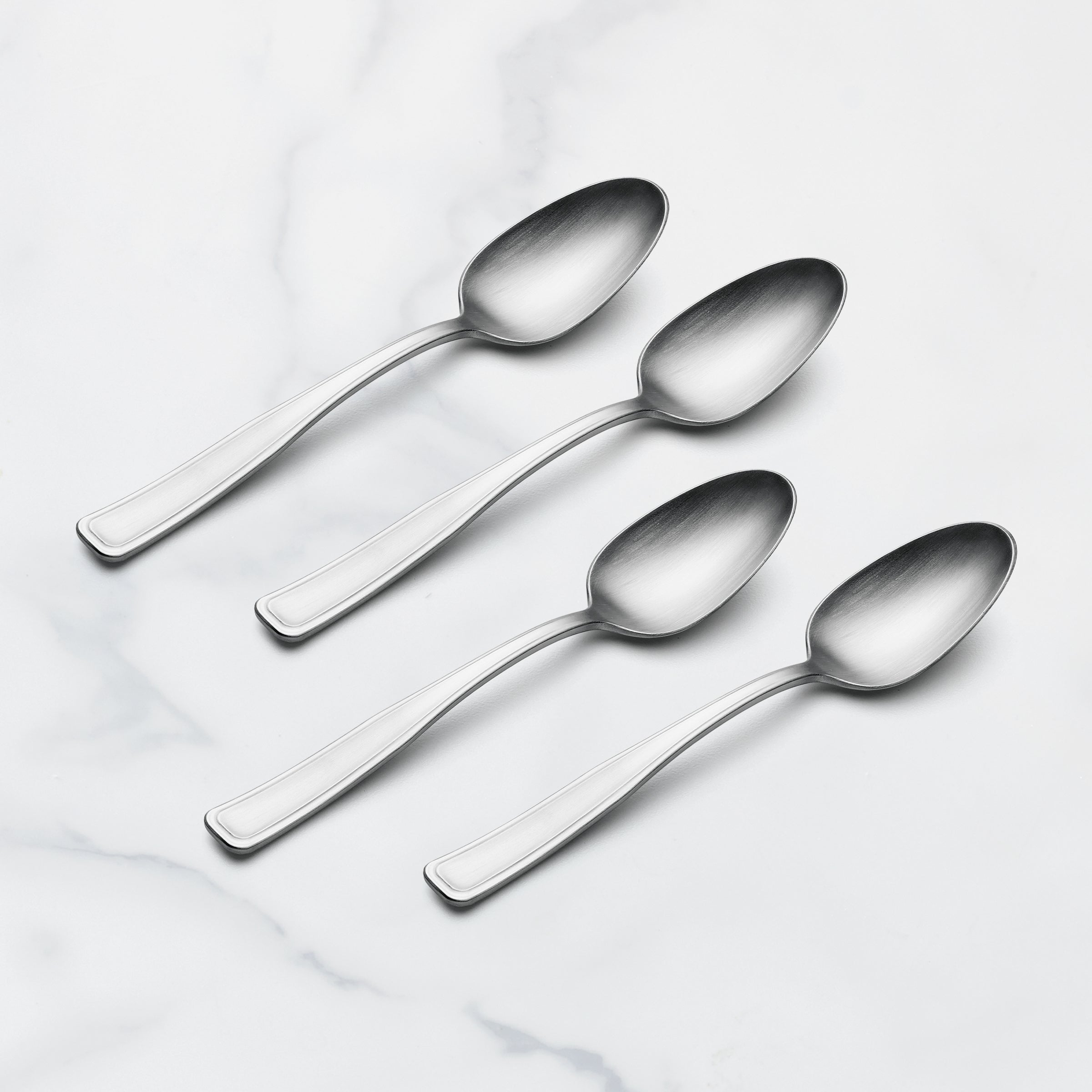 Reid 4-Piece Satin Finish Dinner Spoon Set