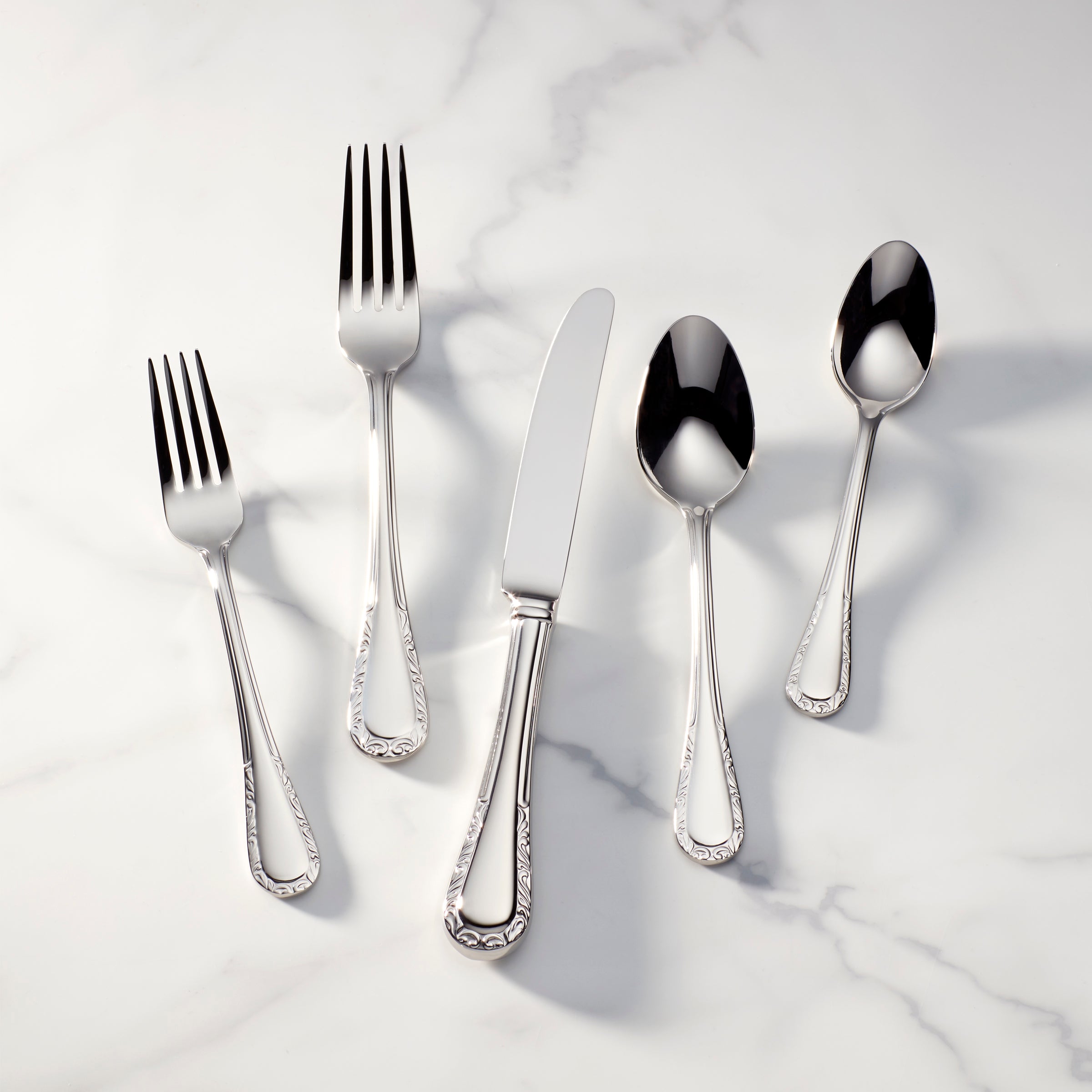Venetian Lace Stainless Steel 5-Piece Cutlery Set