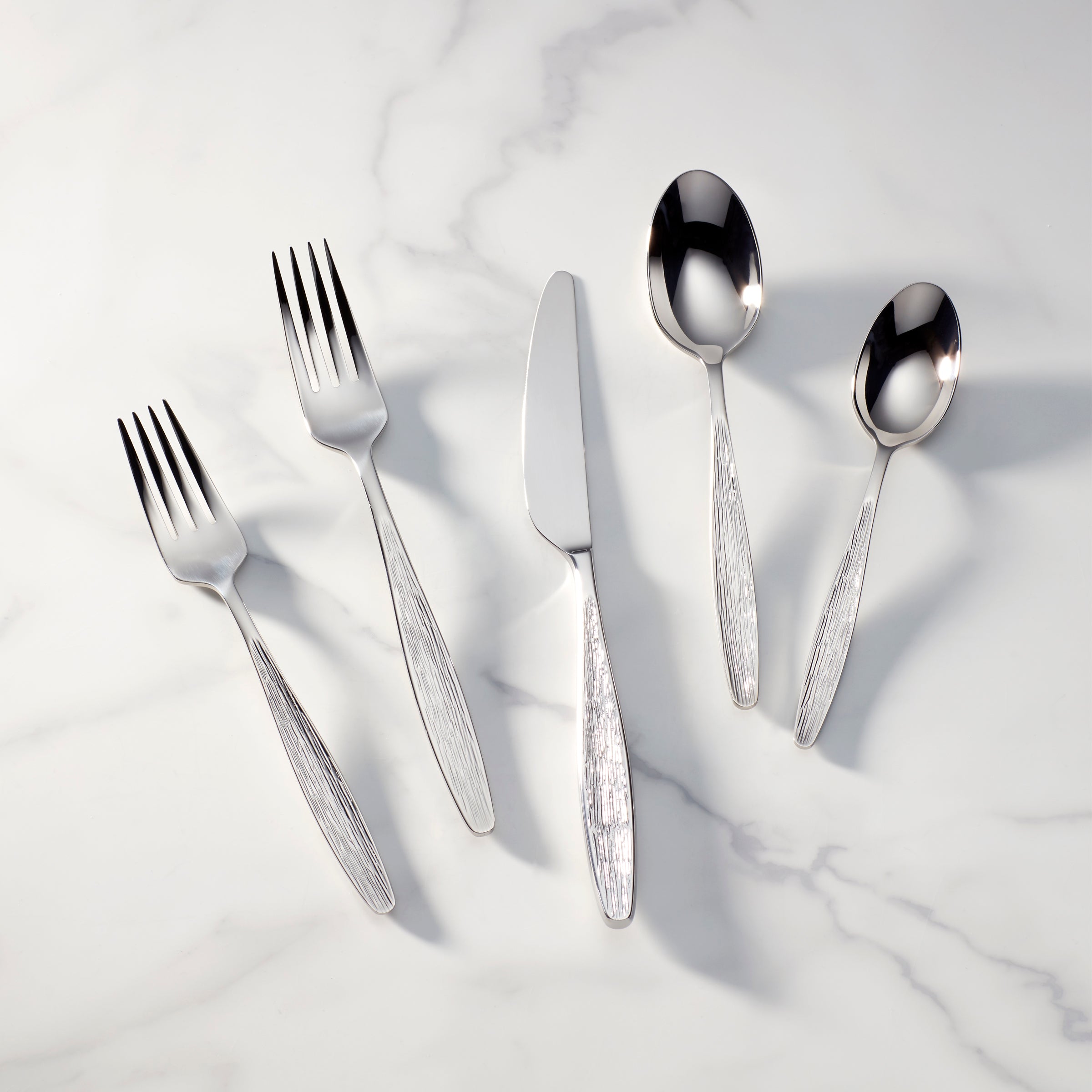 Emerick 65-Piece Stainless Steel Flatware Set - Dishwasher Safe