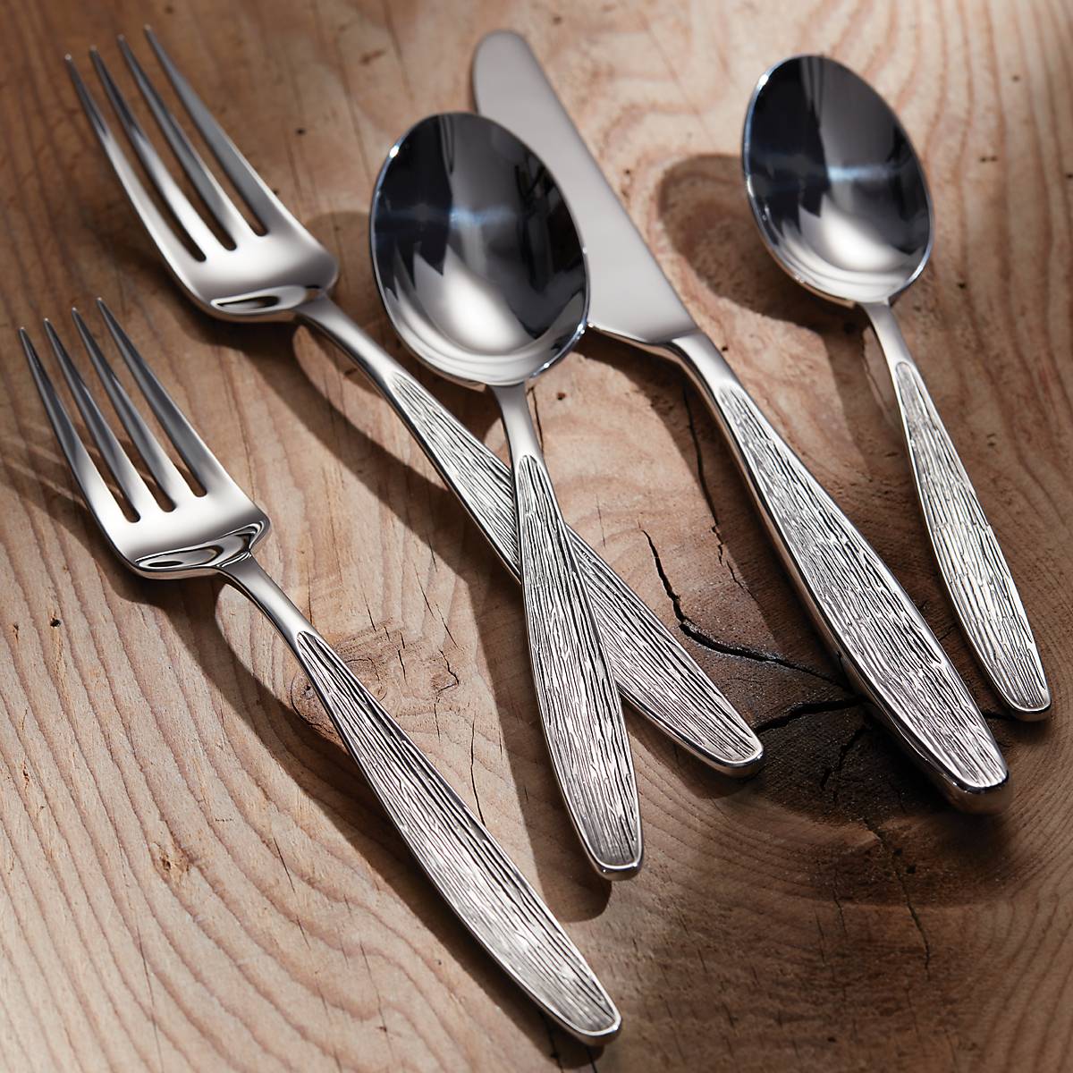 Emerick 65-Piece Stainless Steel Flatware Set - Dishwasher Safe