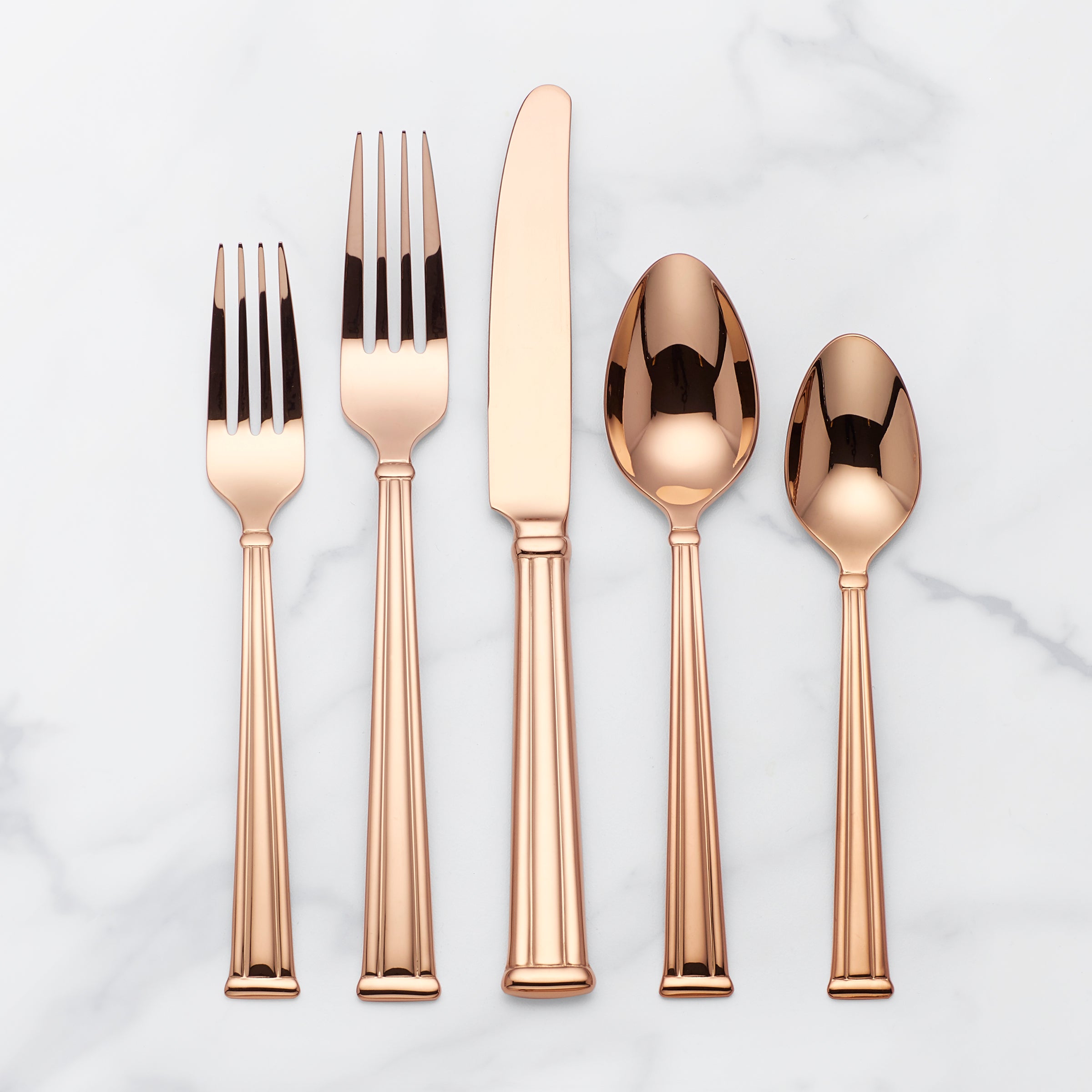 Cantwell 20-Piece Stainless Steel Flatware Set - Gold