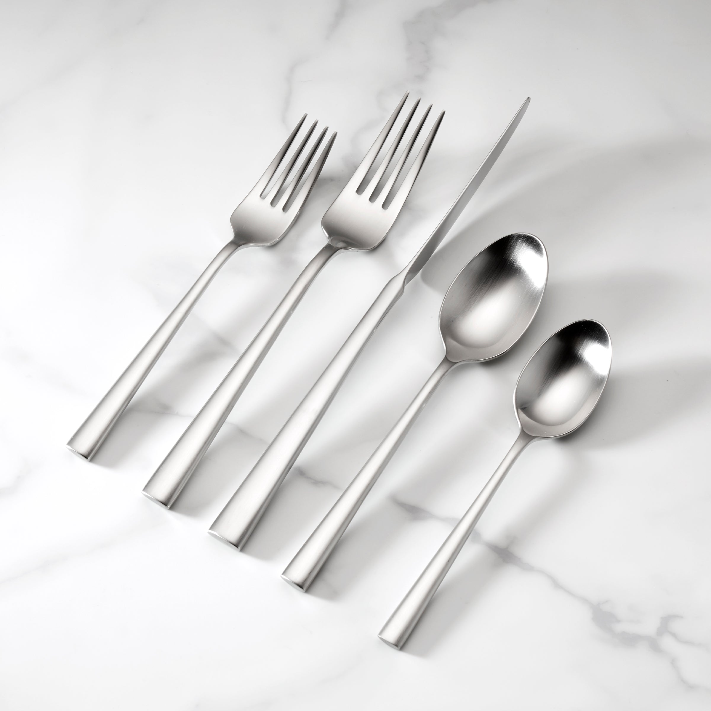 Malmo Satin Stainless Steel 5-Piece Place Setting
