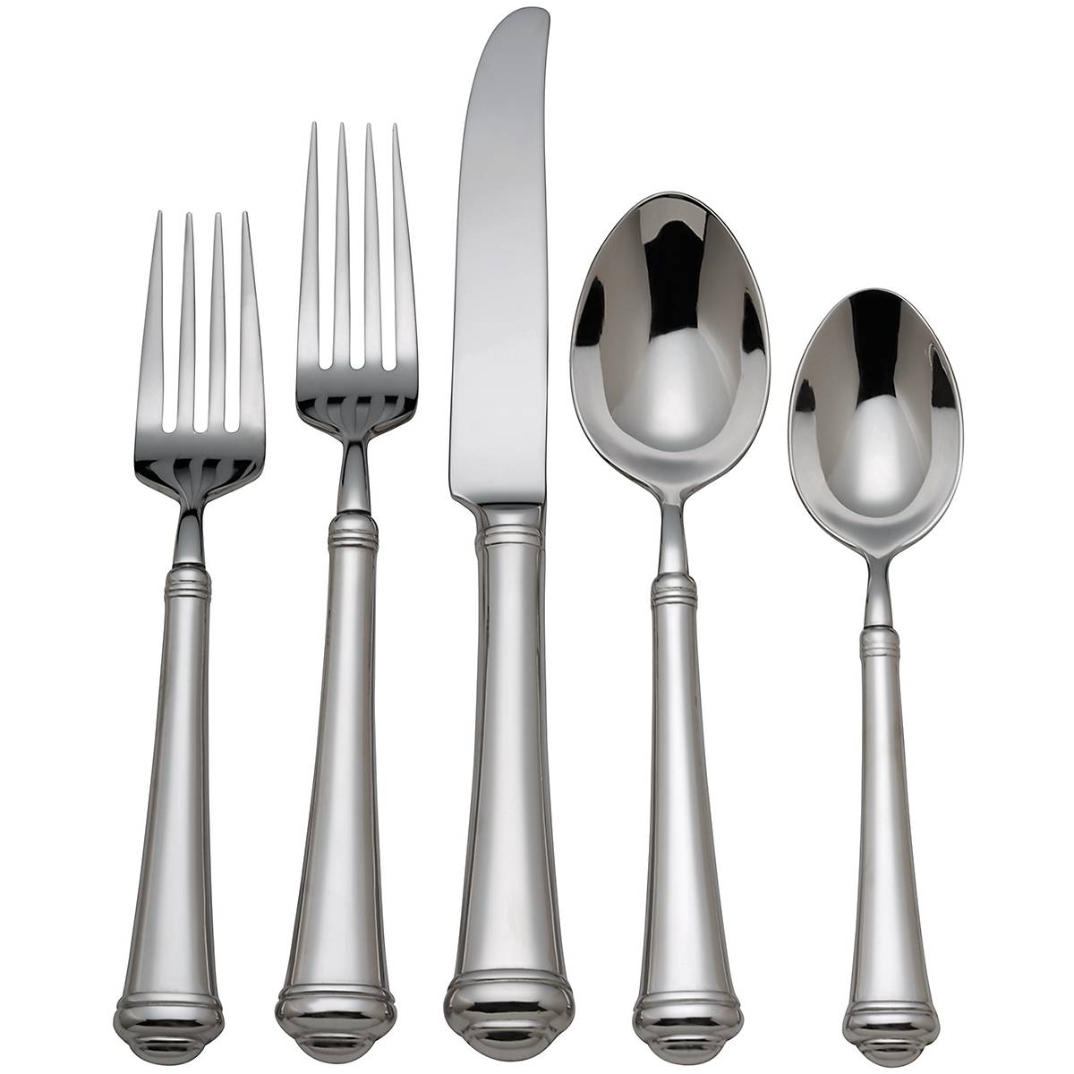 Allora 5-Piece Stainless Steel Flatware Set with Mirror Finish