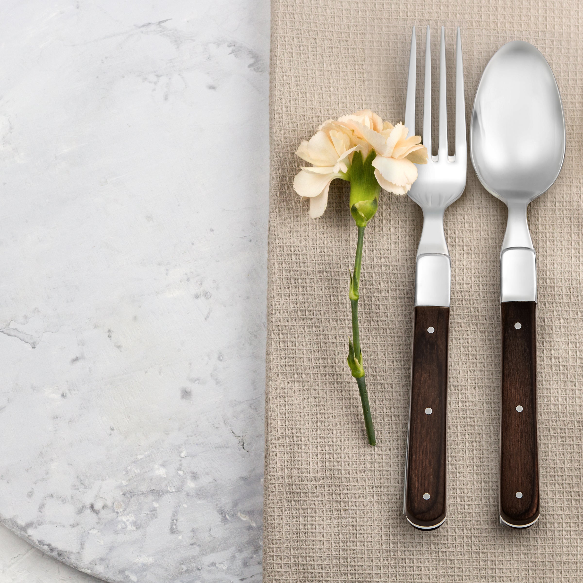St. Michel 20-Piece Flatware Set with Wood Handles