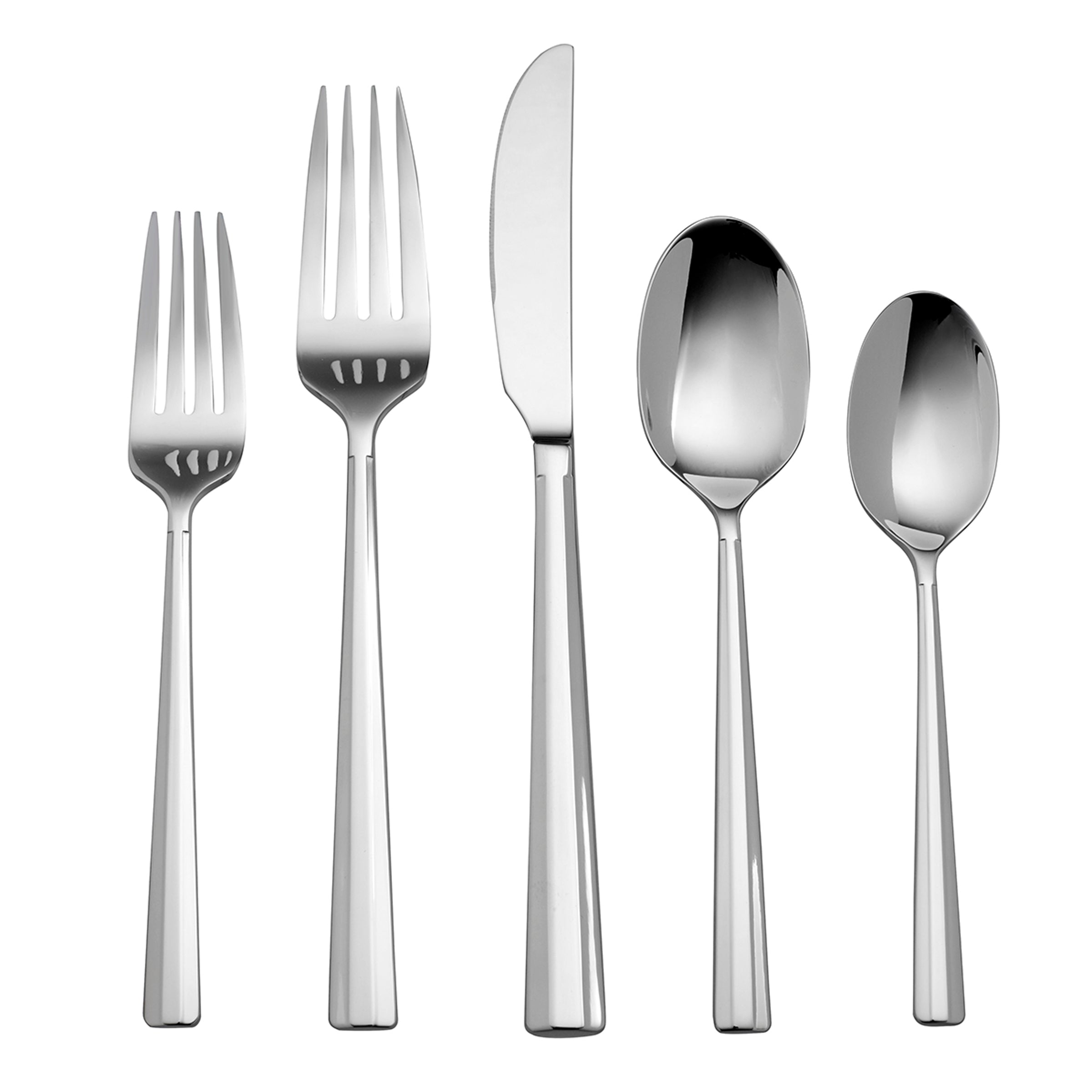 Bardon 20-Piece Stainless Steel Flatware Set - Modern Cutlery