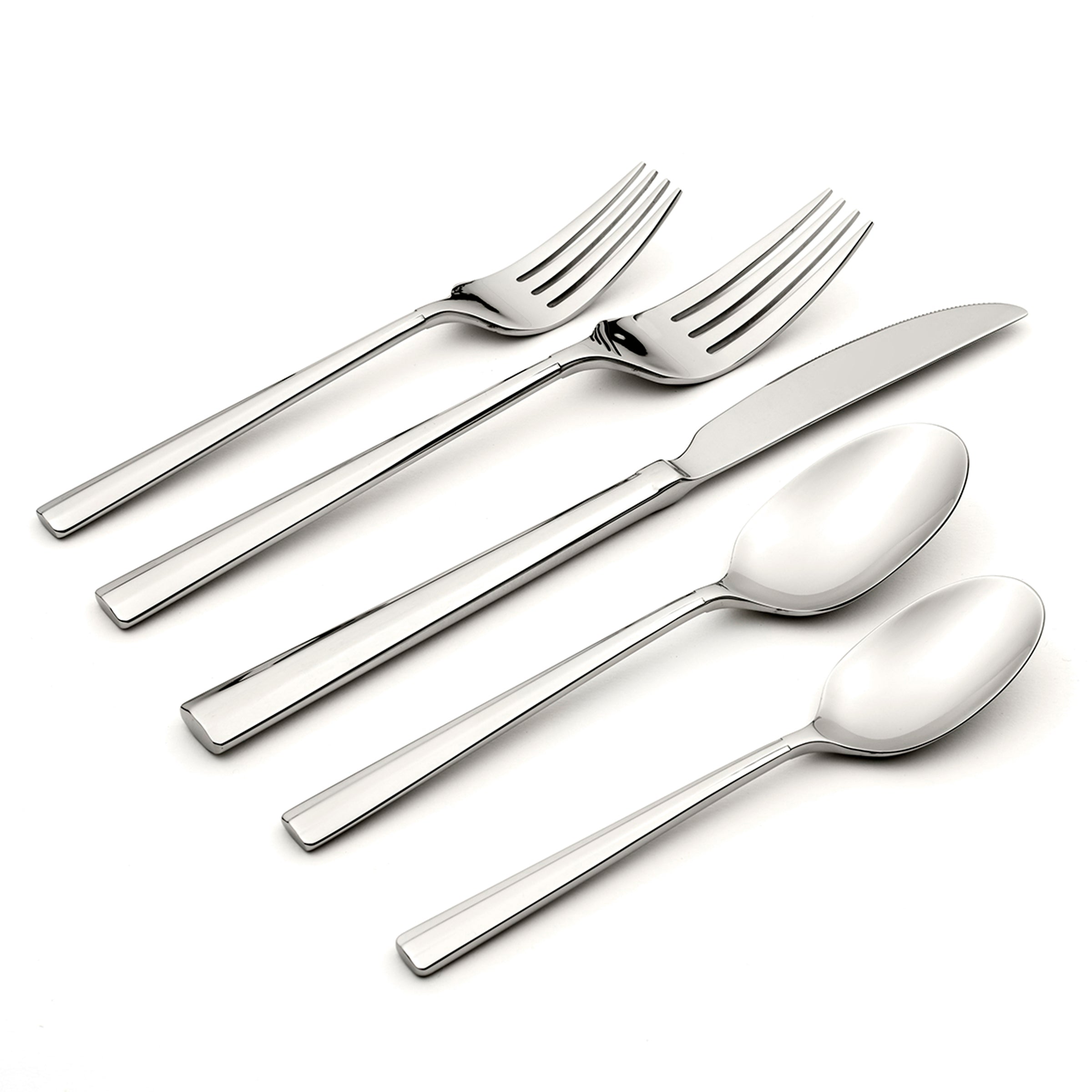 Bardon 20-Piece Stainless Steel Flatware Set - Modern Cutlery